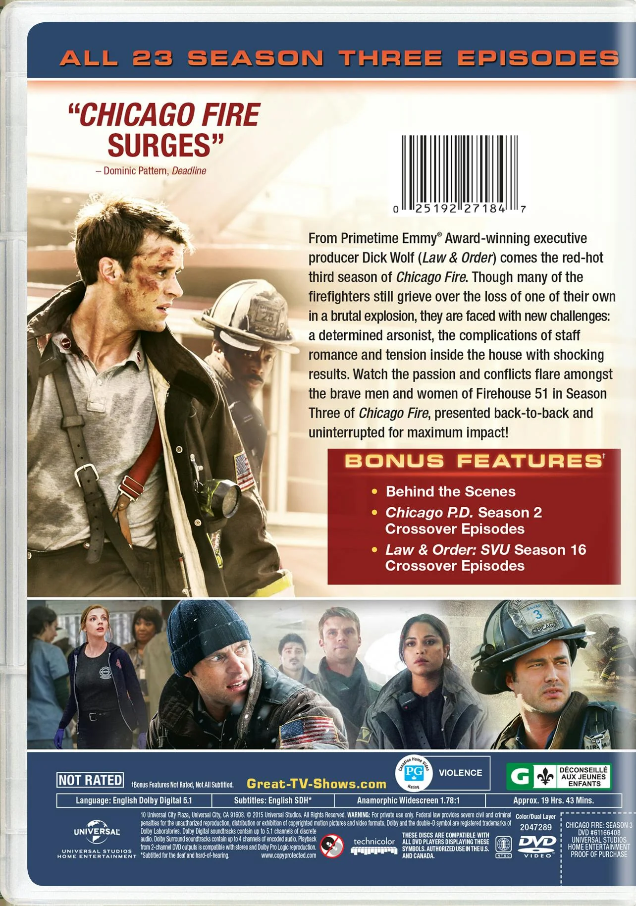 Chicago Fire: Season Three [DVD] - Image 2