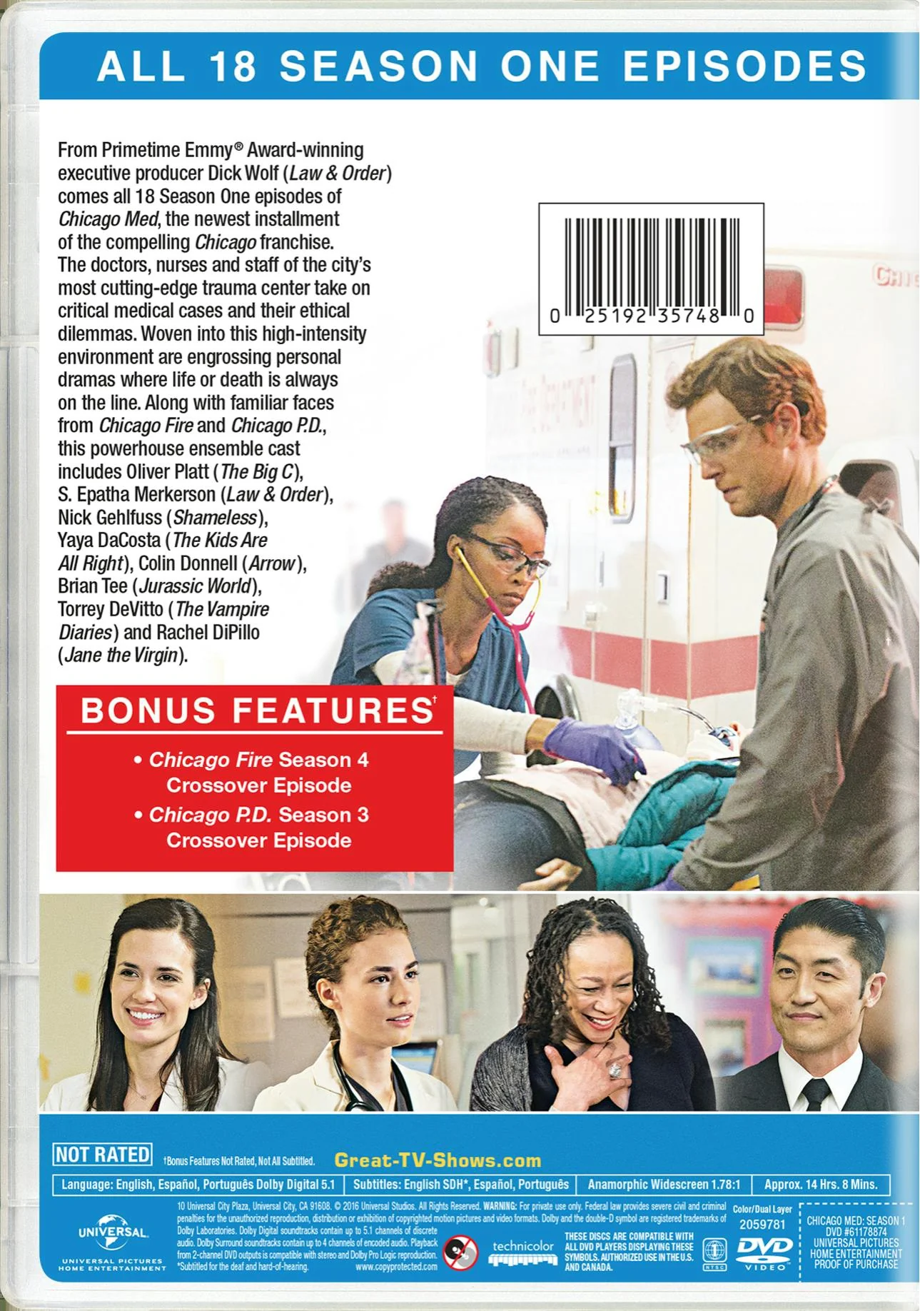 Chicago Med: Season One [DVD] - Image 2