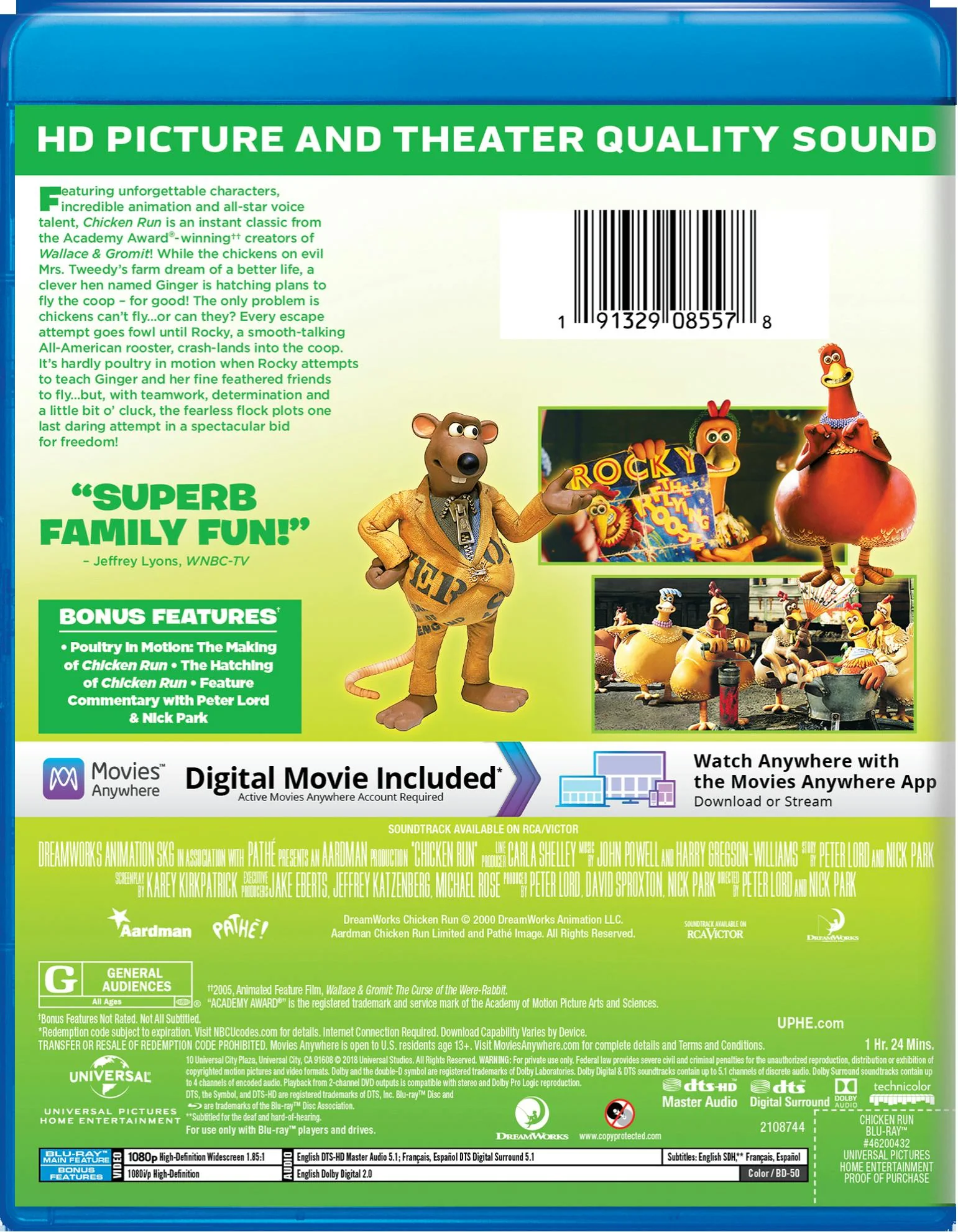 Chicken Run (Blu-ray + Digital HD) [Blu-ray] - Image 2