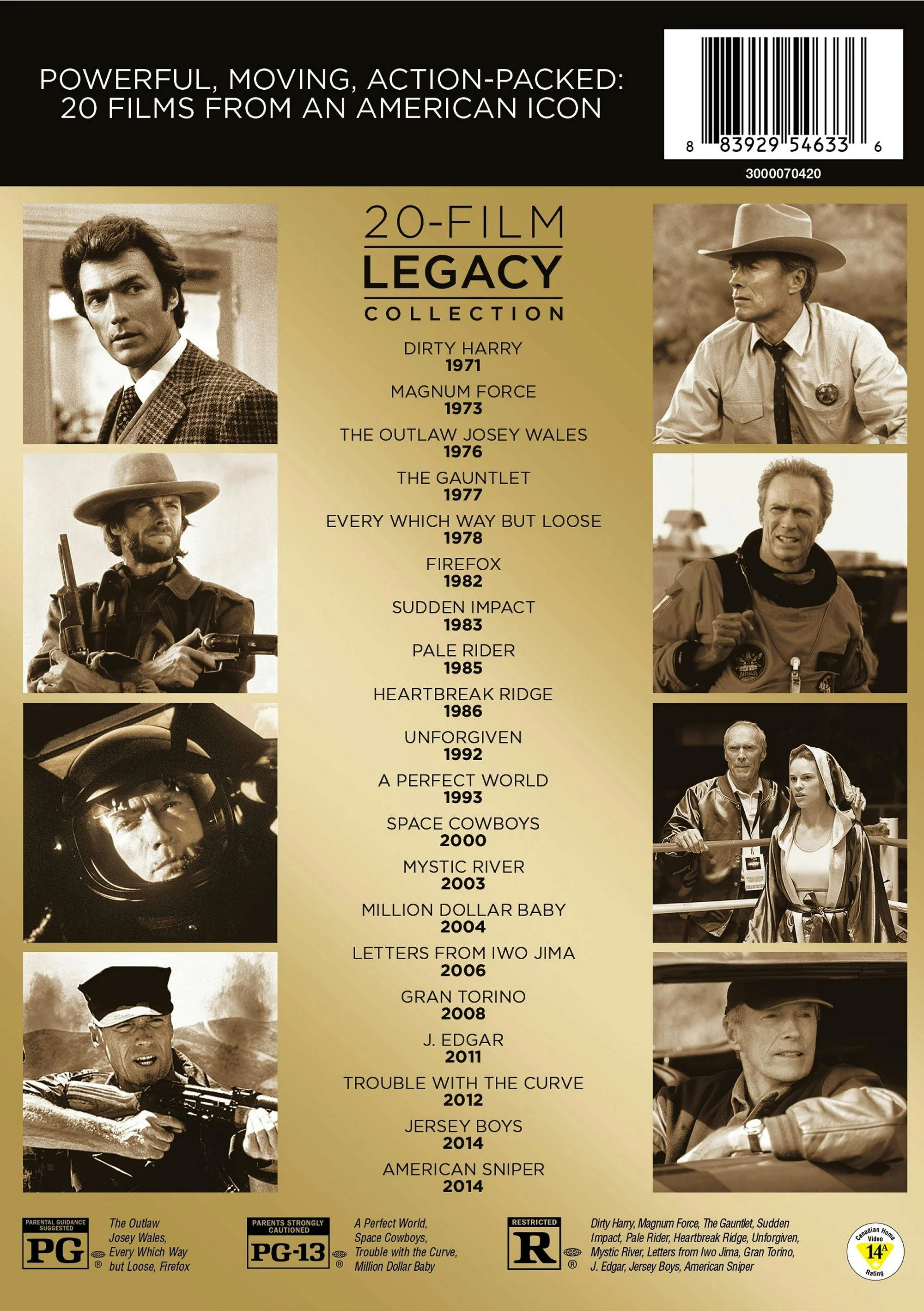 Clint Eastwood Legacy Collection (Box Set) [DVD] - Image 3