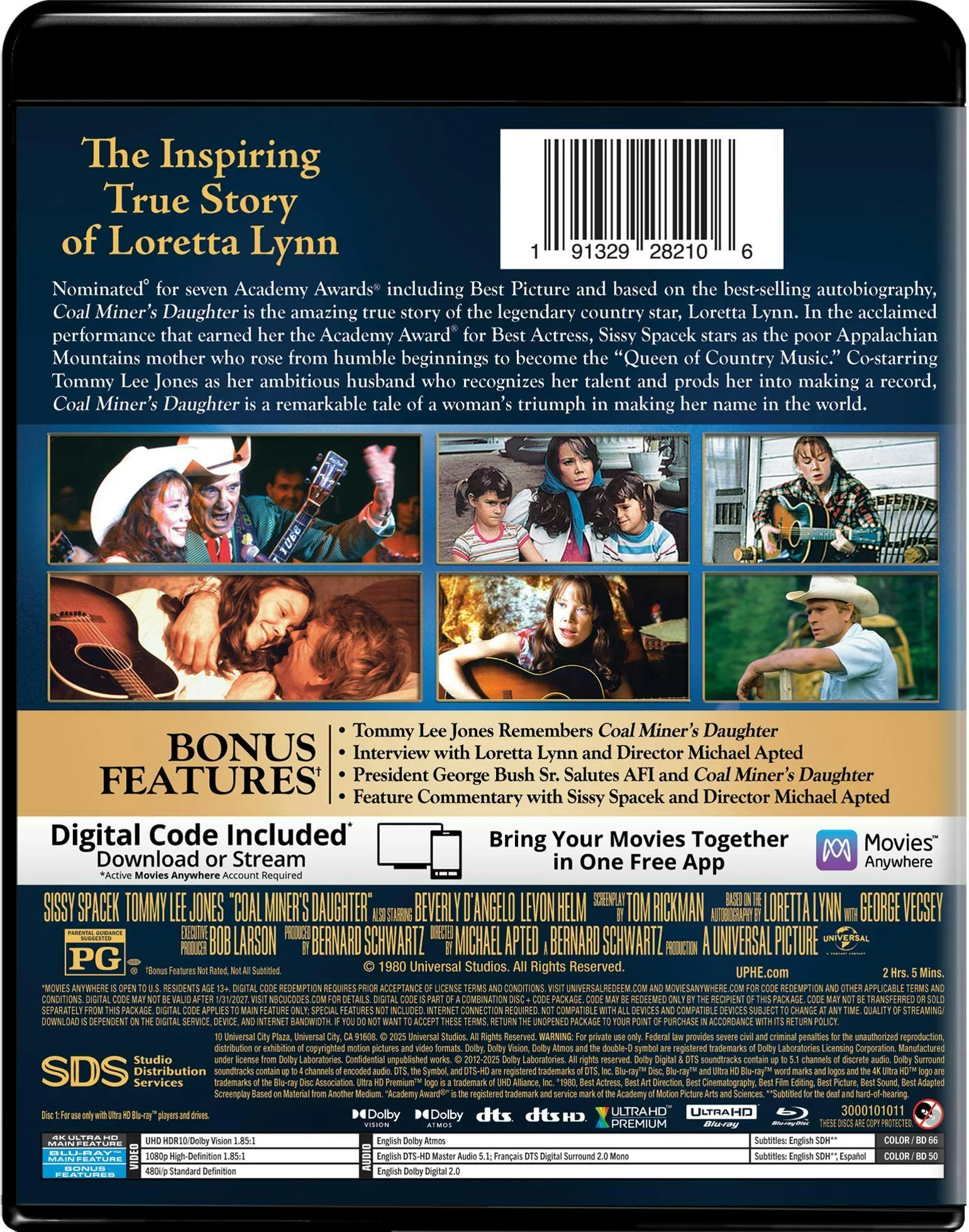 Coal Miner's Daughter - 4K Ultra HD + Blu-ray + Digital (4K Ultra HD + Blu-ray + Digital) [UHD] - Image 3