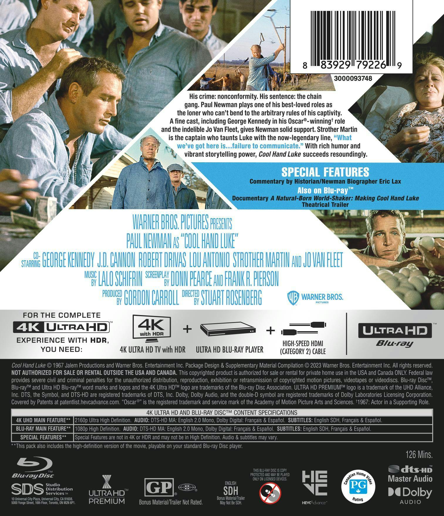 Cool Hand Luke (4K Ultra HD + Blu-ray) [UHD] - Image 3