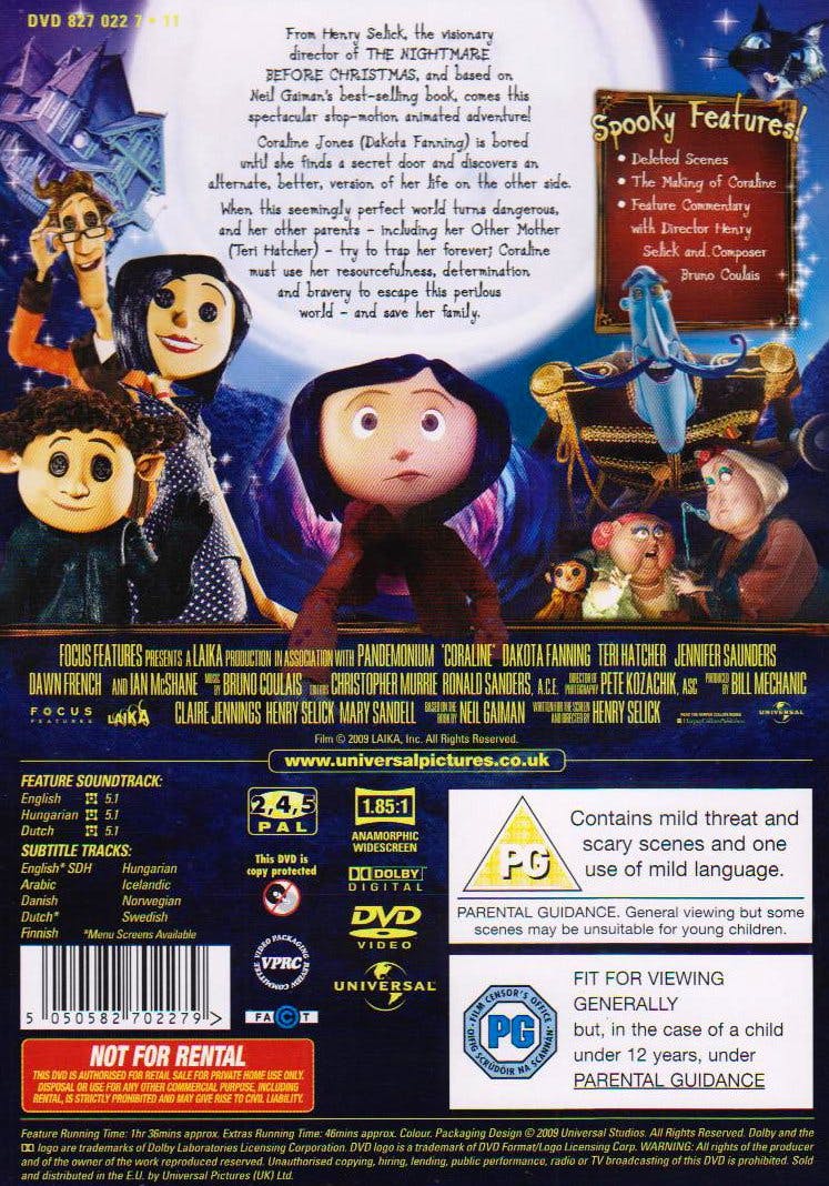 Coraline 2D-Version [DVD] - Image 2
