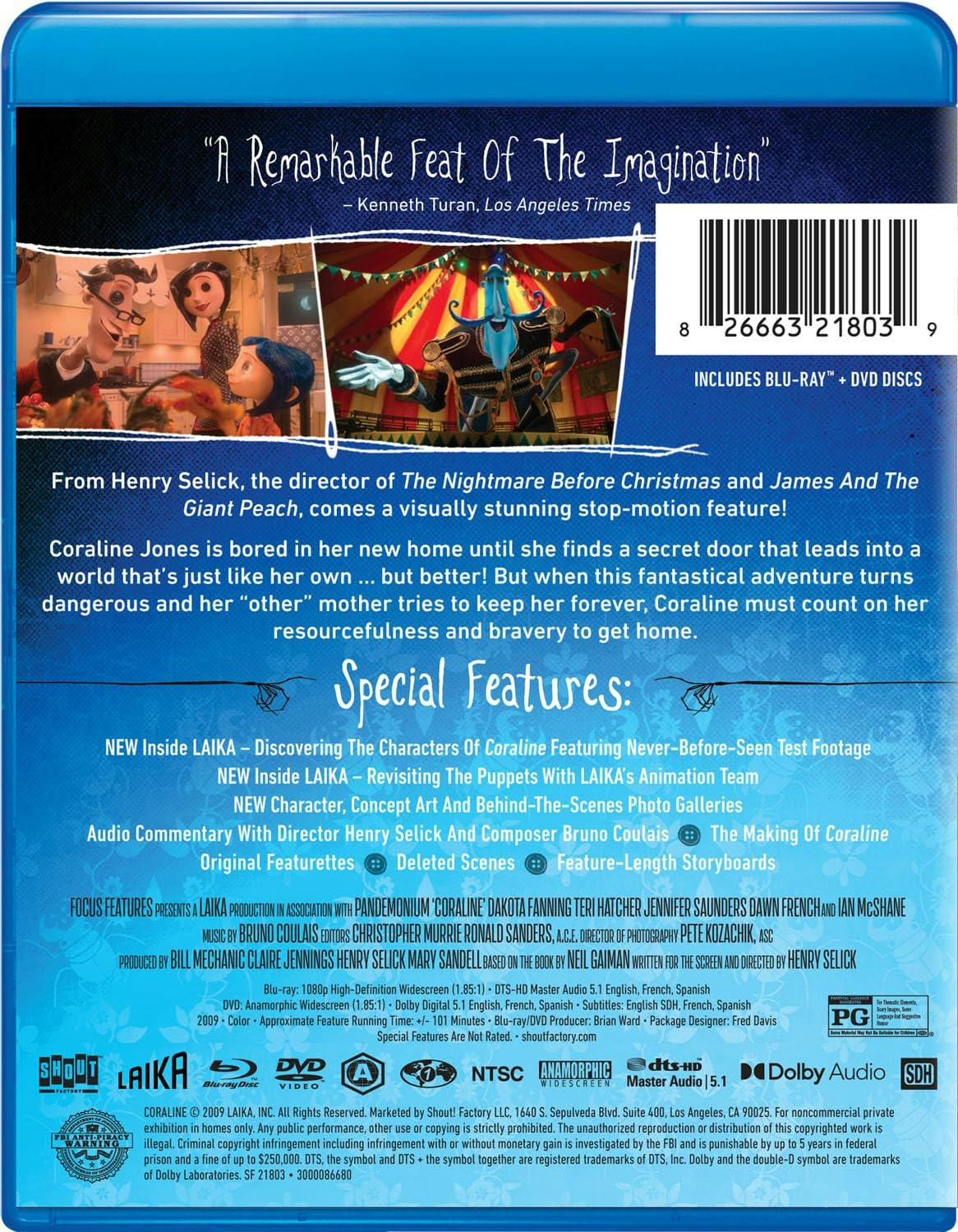 Coraline Laika Ed [Blu-ray] - Image 3