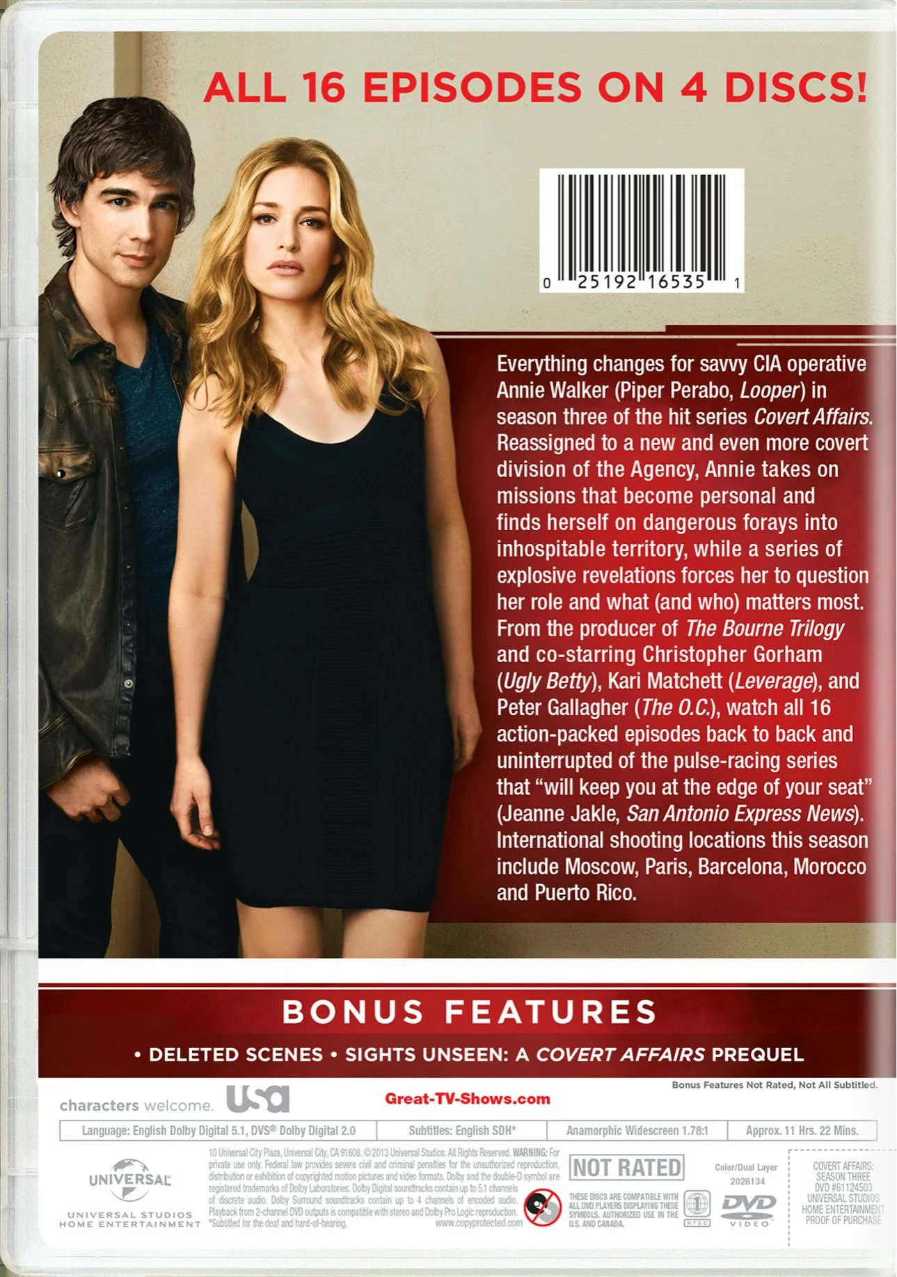 Covert Affairs: Season 3 [DVD] - Image 2