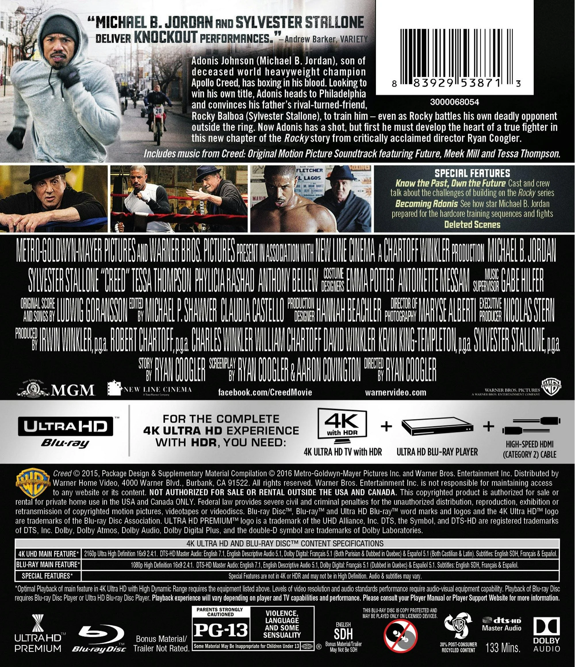Creed (4K Ultra HD + Blu-ray) [UHD] - Image 2