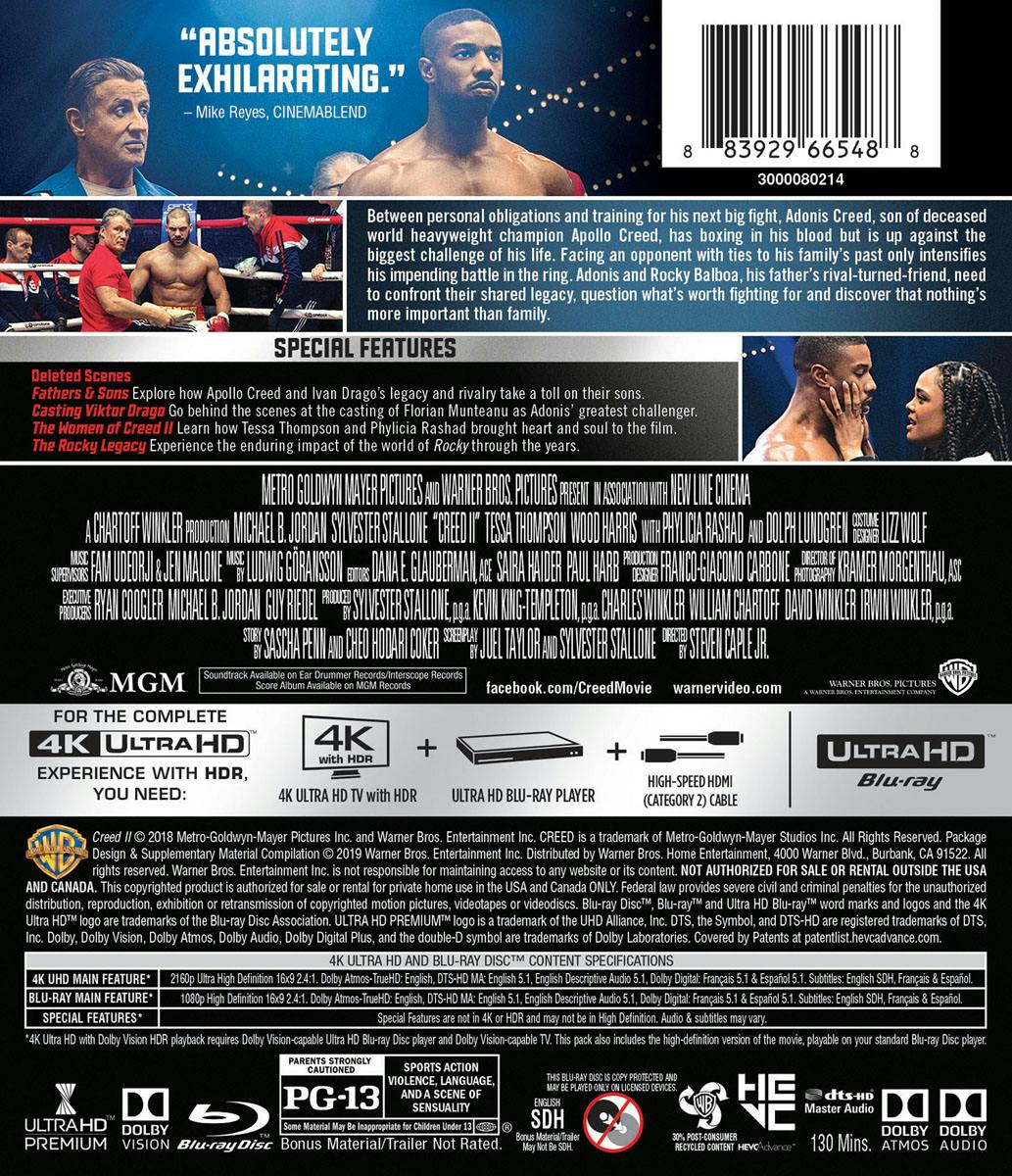 Creed II (4K Ultra HD + Blu-ray) [UHD] - Image 3