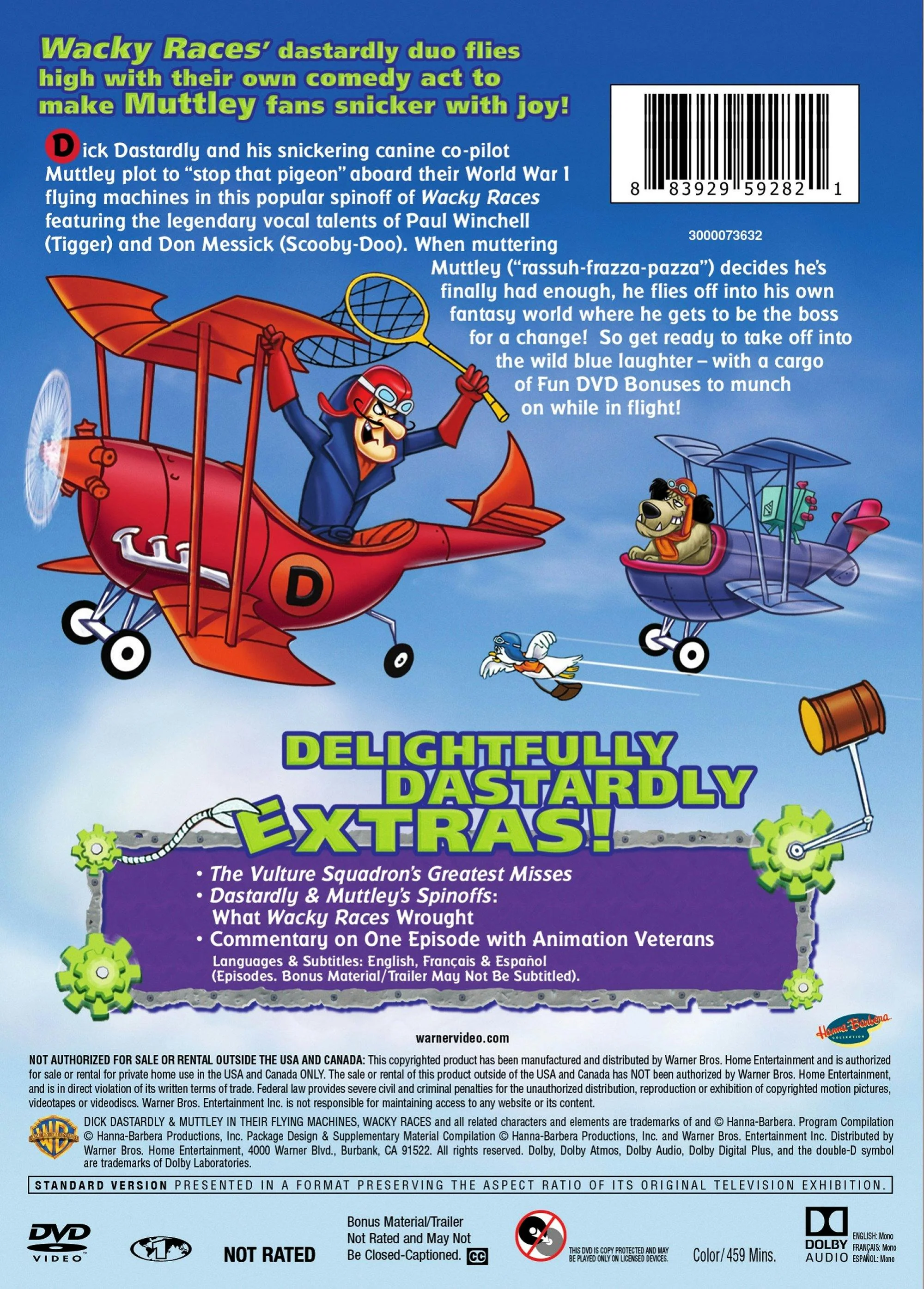 Dastardly and Muttley in Their Flying Machines: Complete Series (Box Set) [DVD] - Image 2