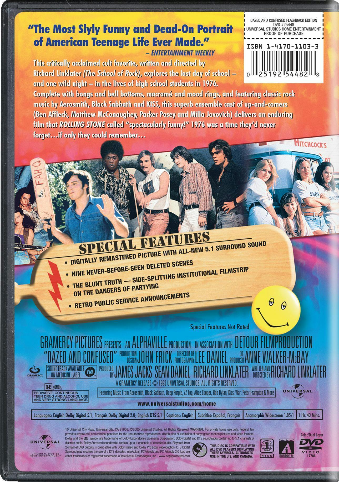 Dazed and Confused (DVD Widescreen Special Edition) [DVD] - Image 2
