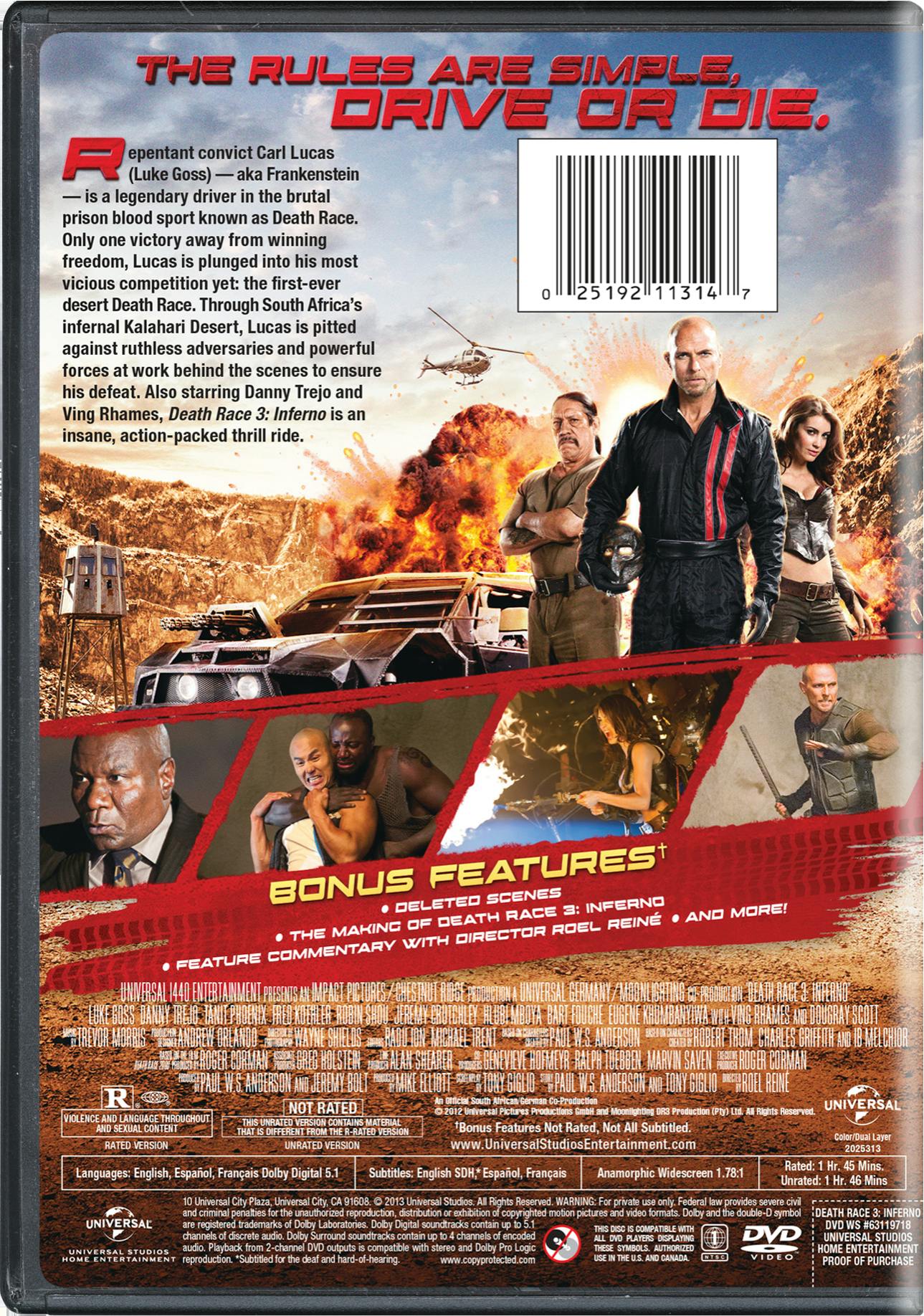 Death Race: Inferno [DVD] - Image 2