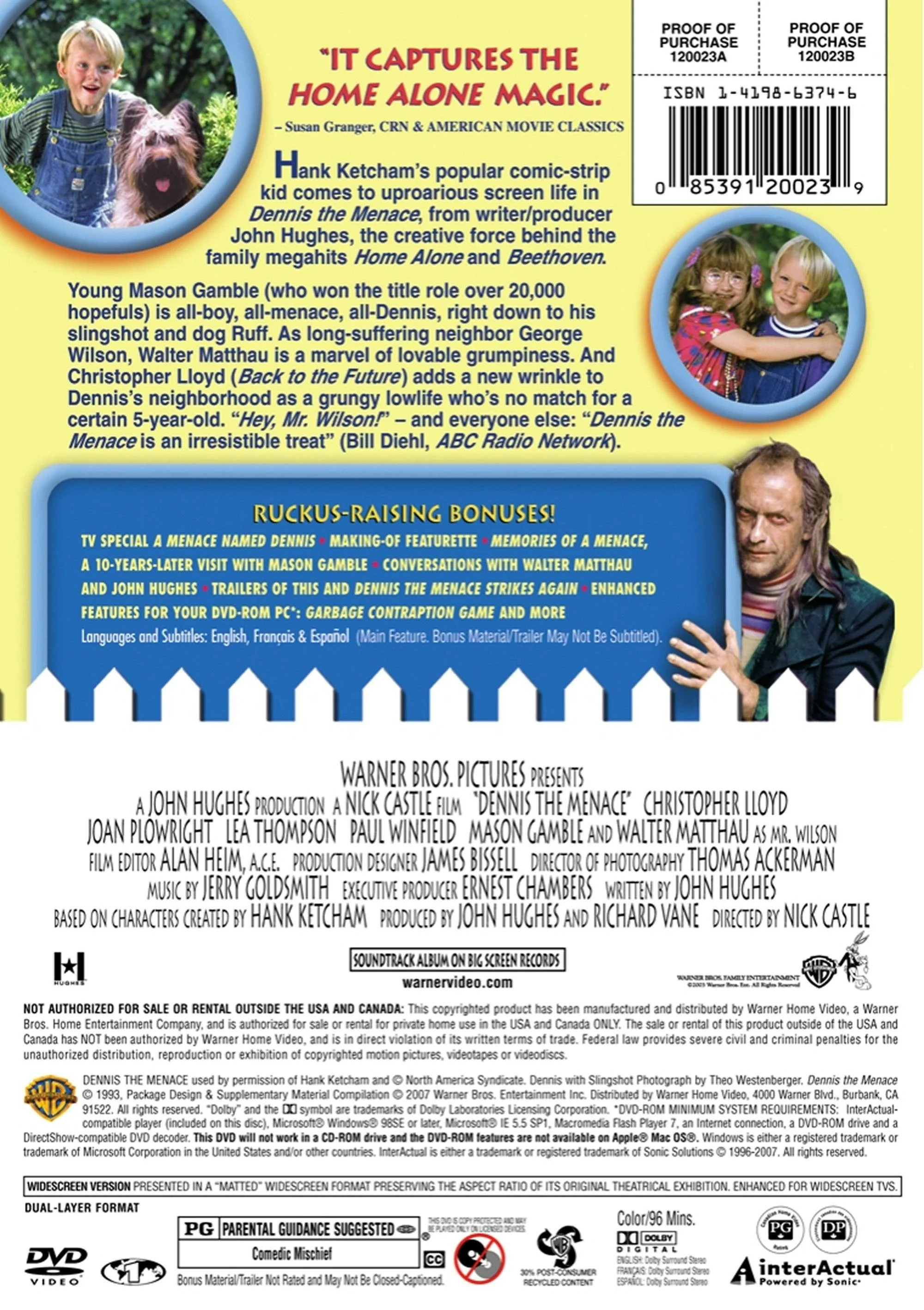 Dennis the Menace (10th Anniversary Edition) [DVD] - Image 2