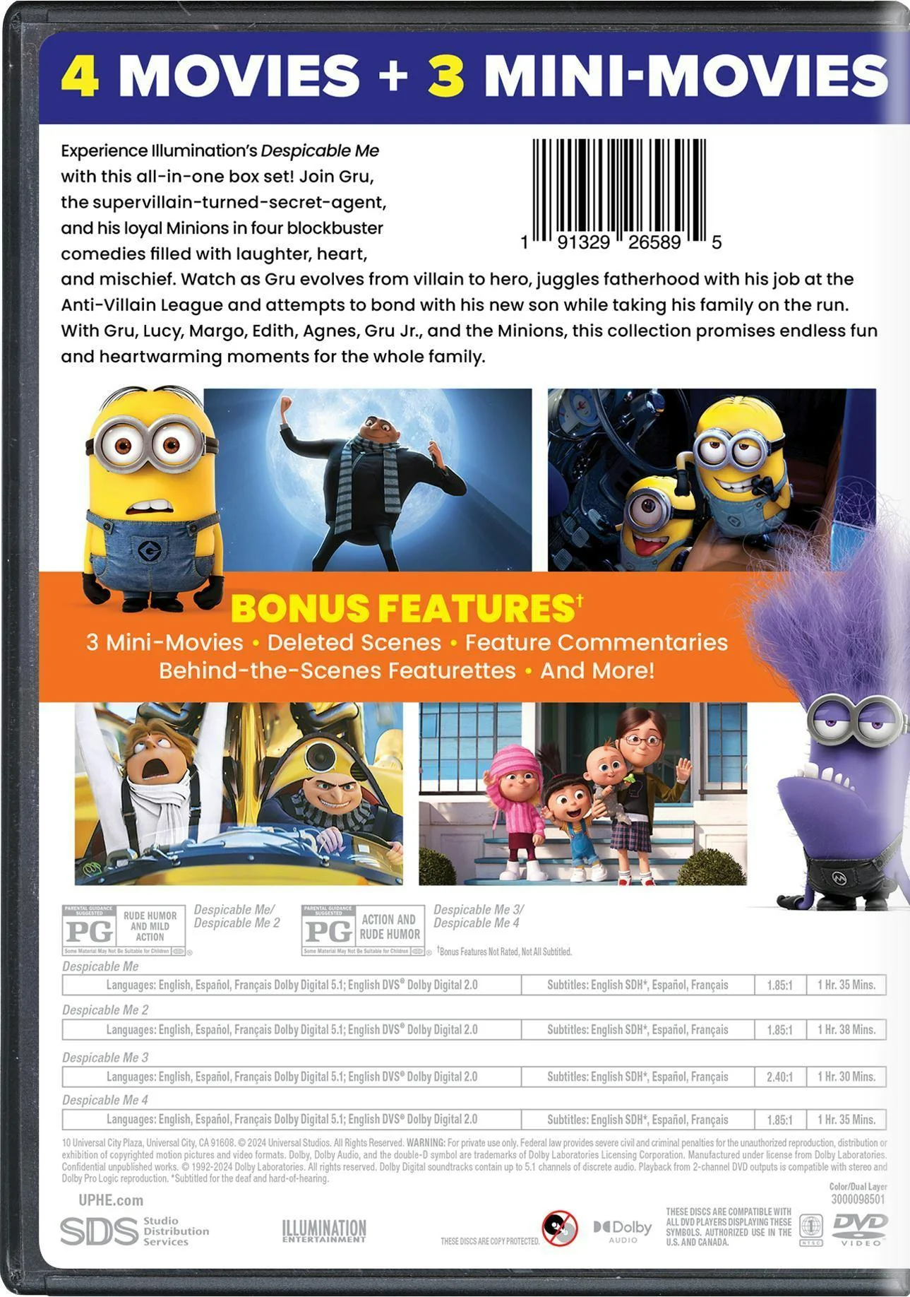 Illumination's Despicable Me 4-Movie Collection [DVD] - Image 3