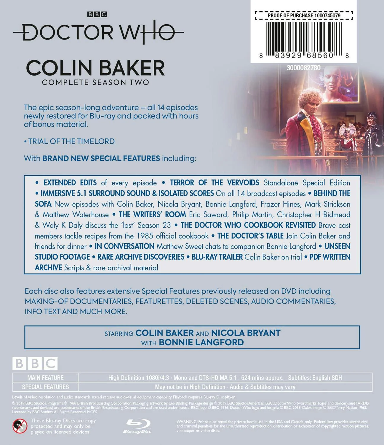 Doctor Who: Colin Baker - Complete Season Two (Box Set) [Blu-ray] - Image 3