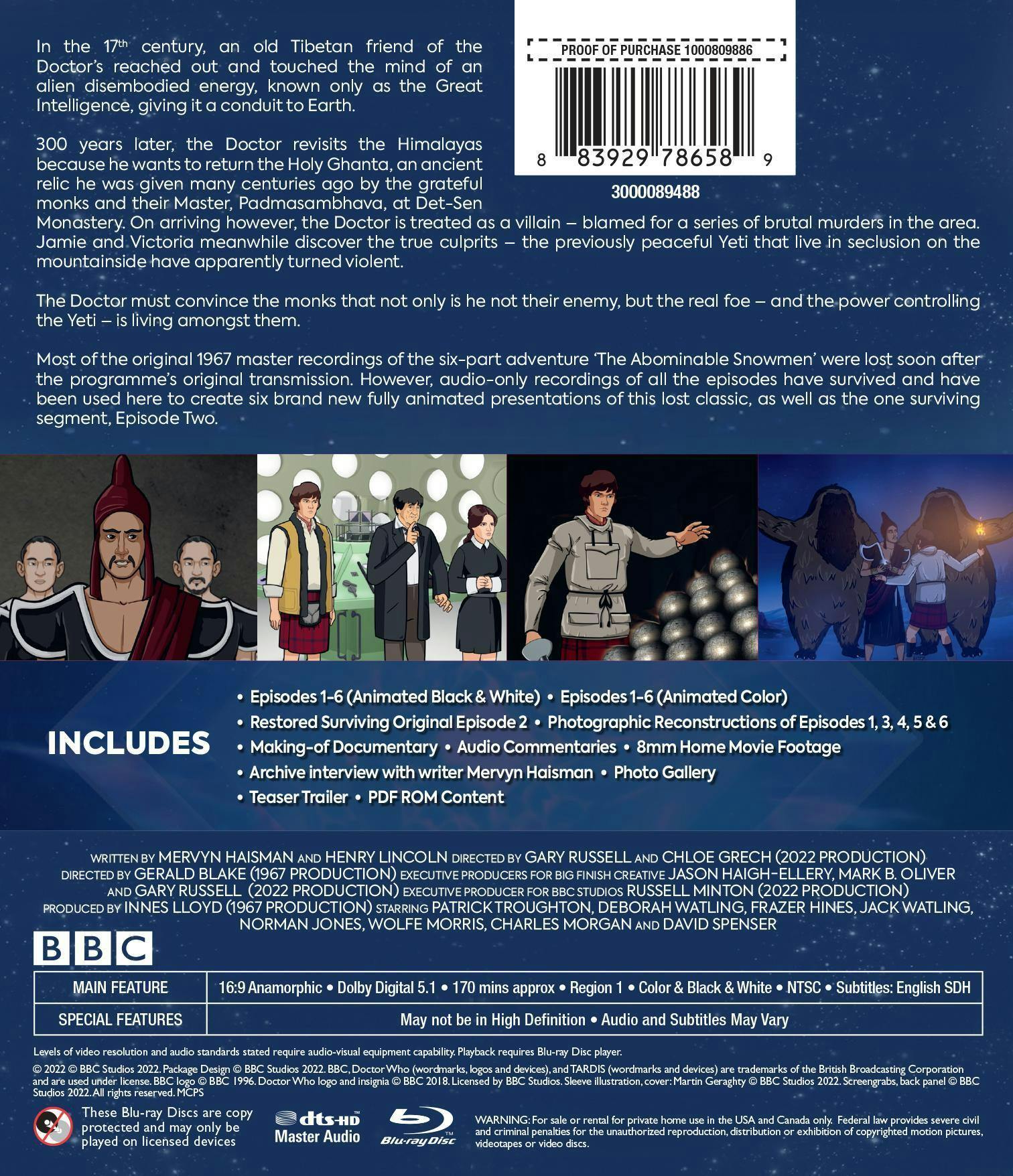 Doctor Who: The Abominable Snowmen [Blu-ray] - Image 2