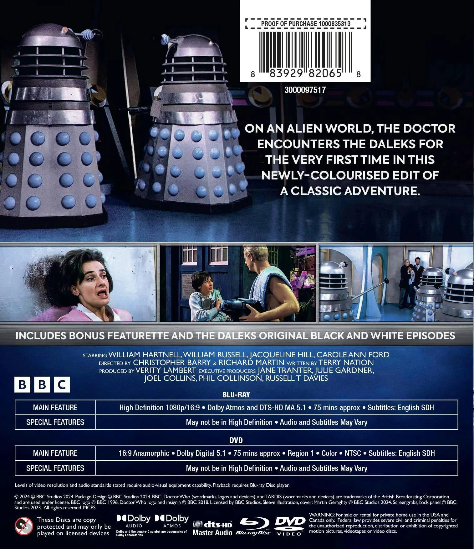 Doctor Who: The Daleks in Colour [Blu-ray] - Image 3