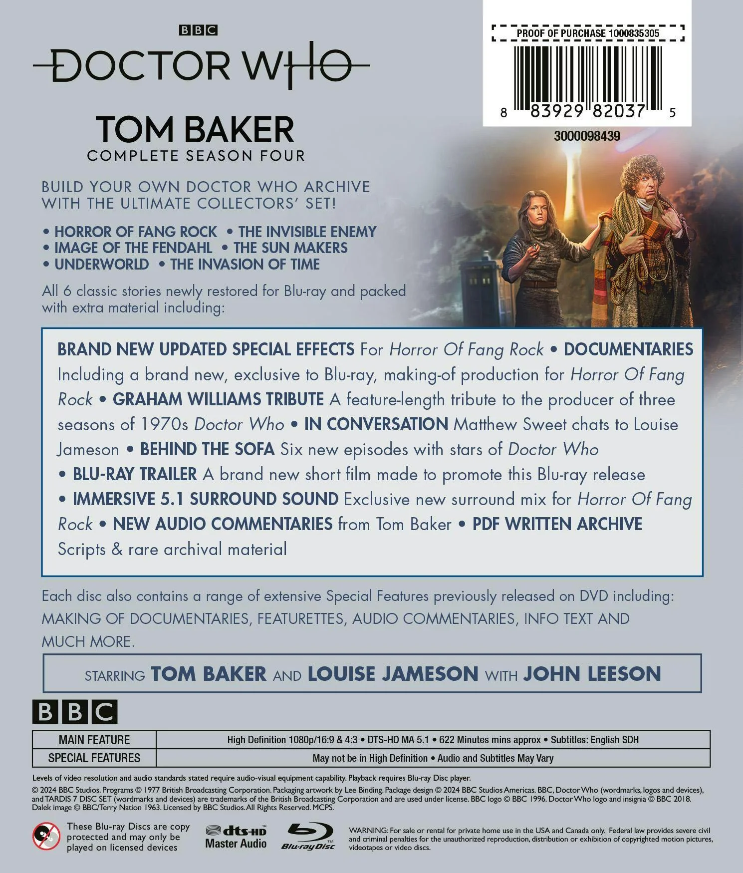 Doctor Who: Tom Baker Complete Season Four [Blu-ray] - Image 3