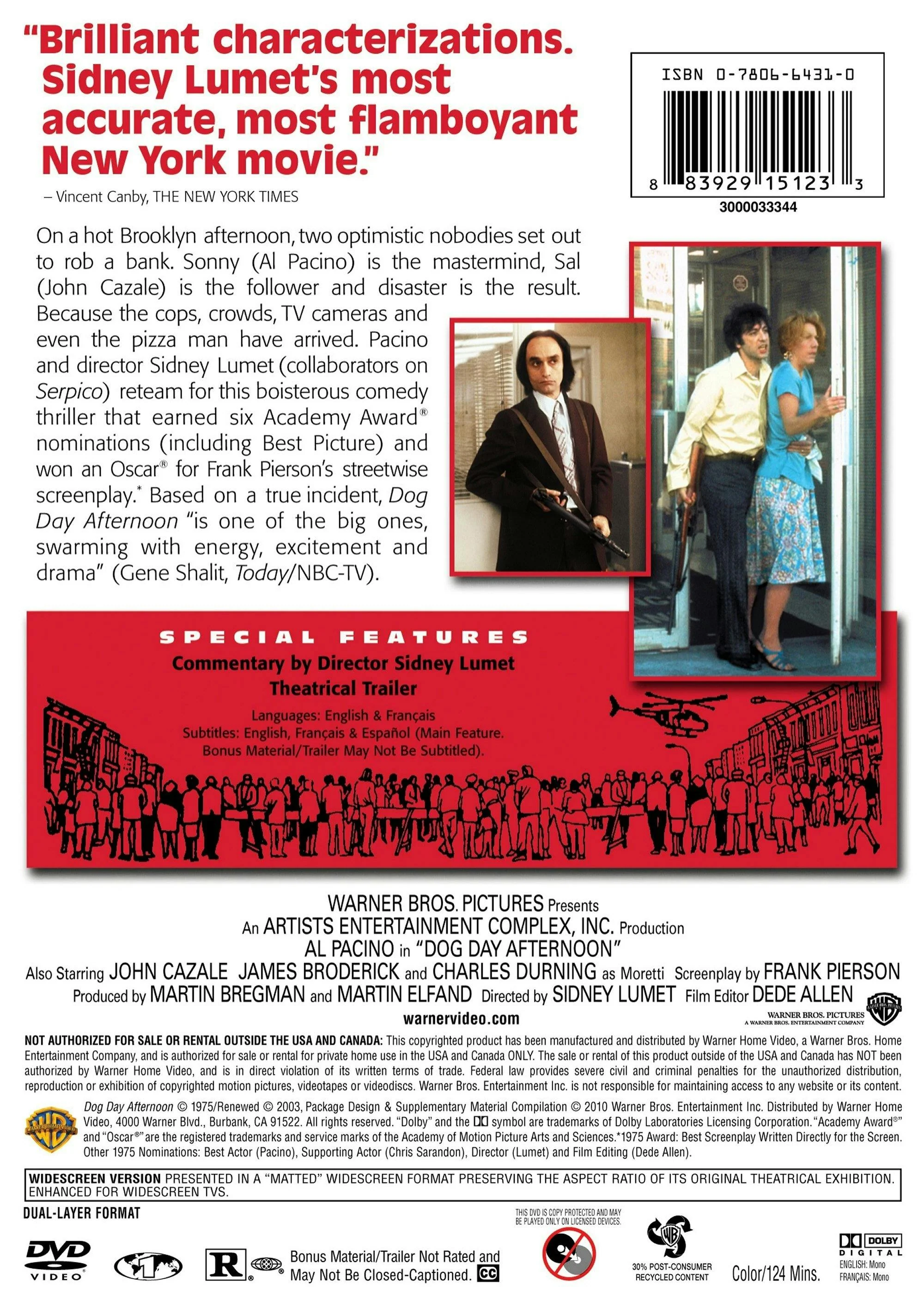 Dog Day Afternoon (DVD New Packaging) [DVD] - Image 2