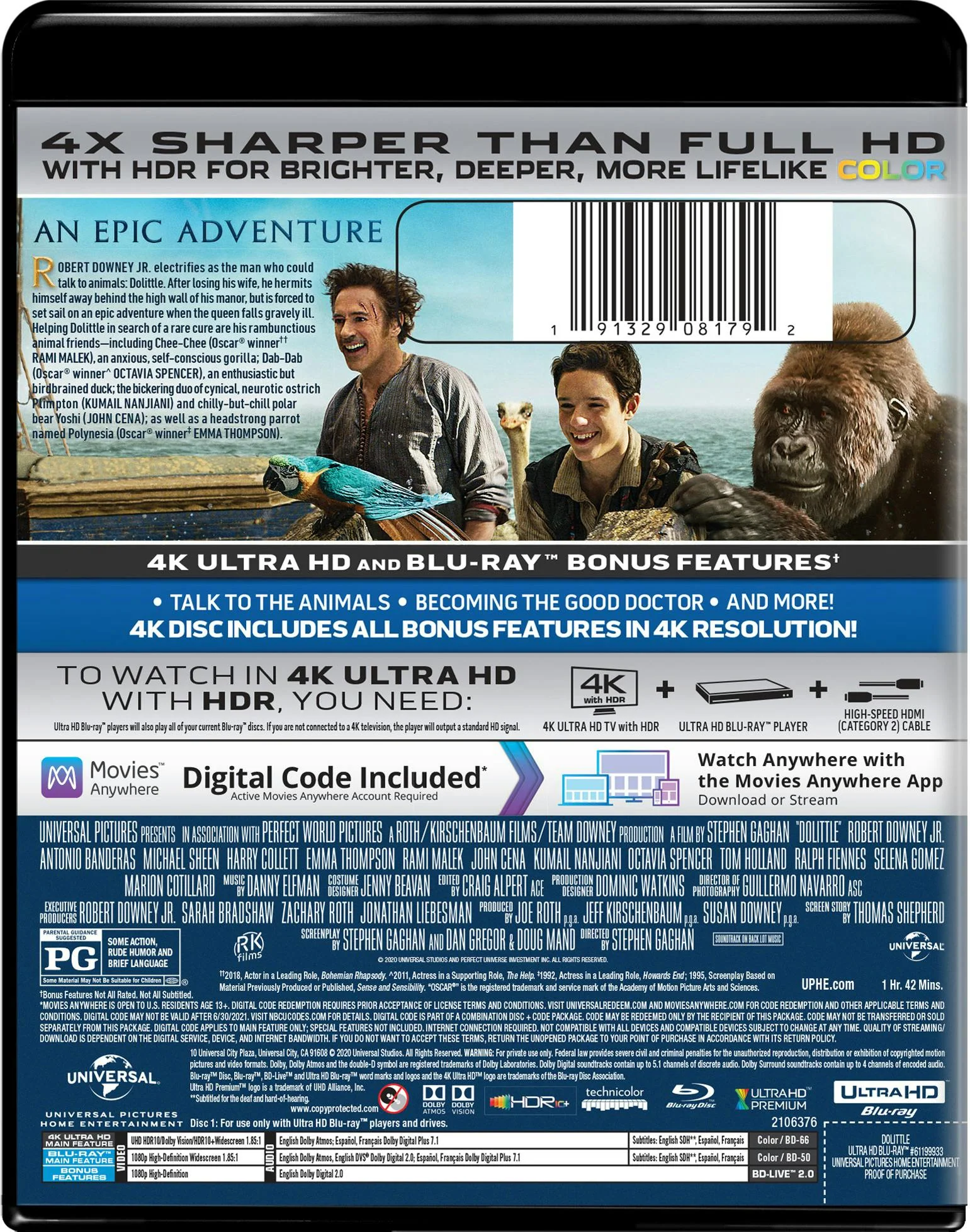 Dolittle (4K Ultra HD + Blu-ray) [UHD] - Image 2