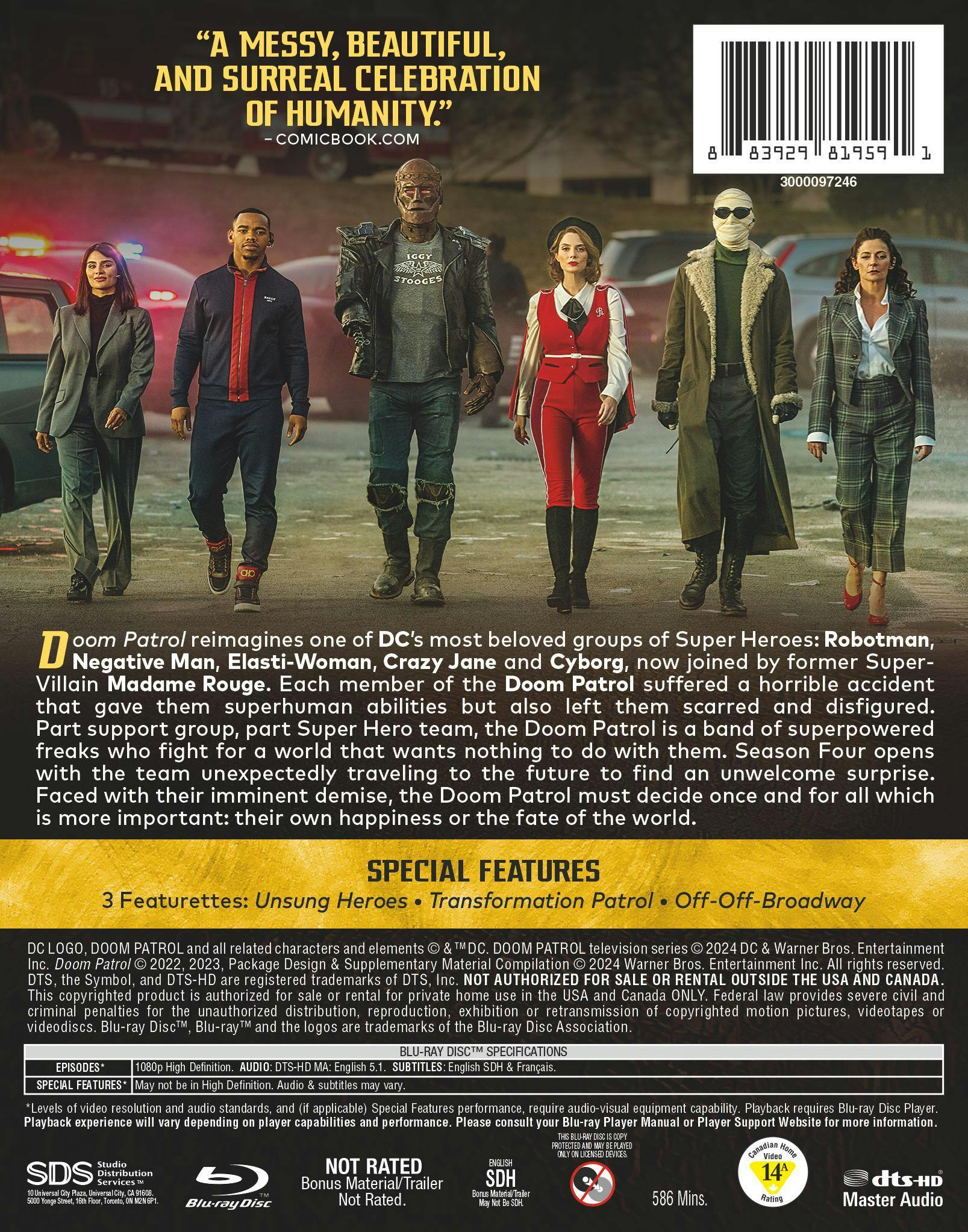 Doom Patrol: The Complete Fourth Season [Blu-ray] - Image 3