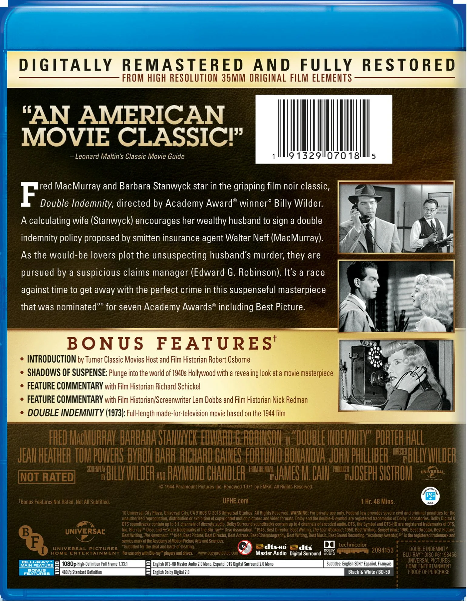 Double Indemnity [Blu-ray] - Image 2