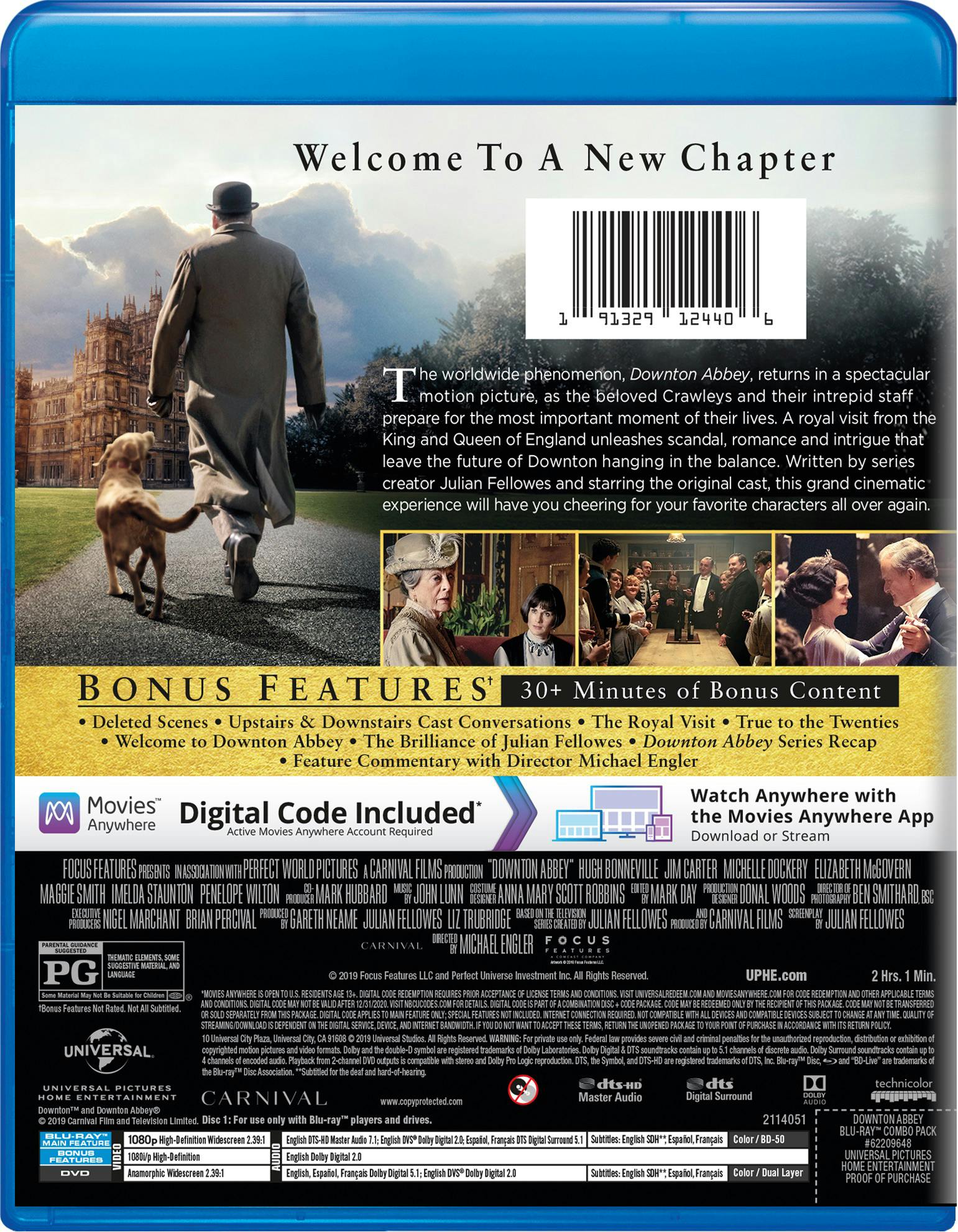 Downton Abbey: The Movie (DVD + Digital) [Blu-ray] - Image 2
