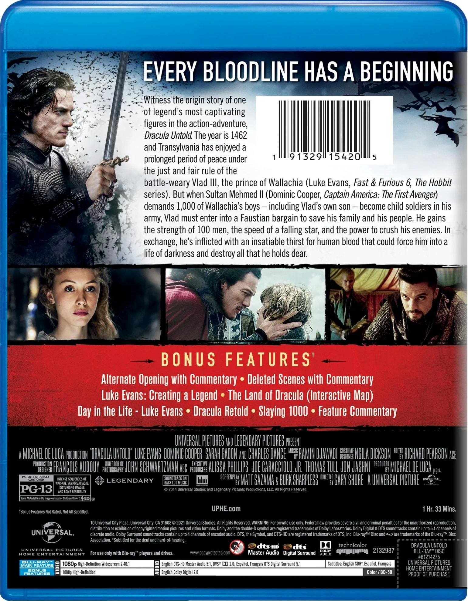 Dracula Untold (Blu-ray New Box Art) [Blu-ray] - Image 2