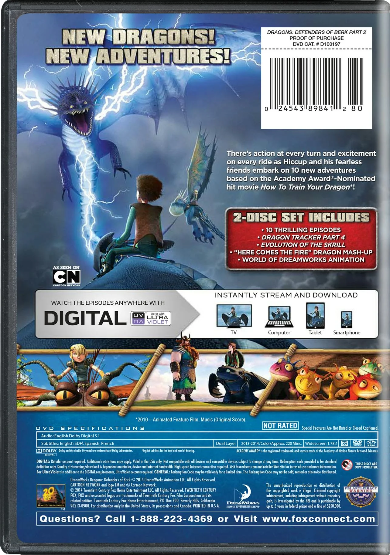 Dragons: Defenders of Berk - Part 2 [DVD] - Image 2