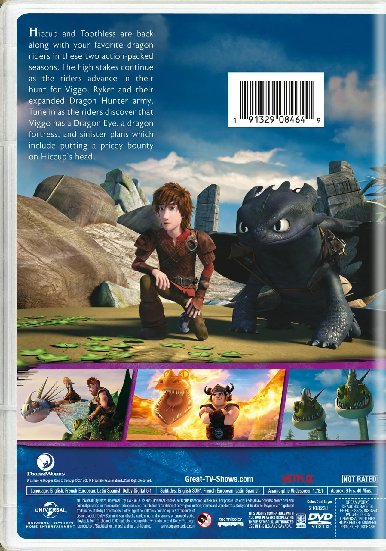 Dragons: Race to the Edge - Seasons 3 & 4 [DVD] - Image 2