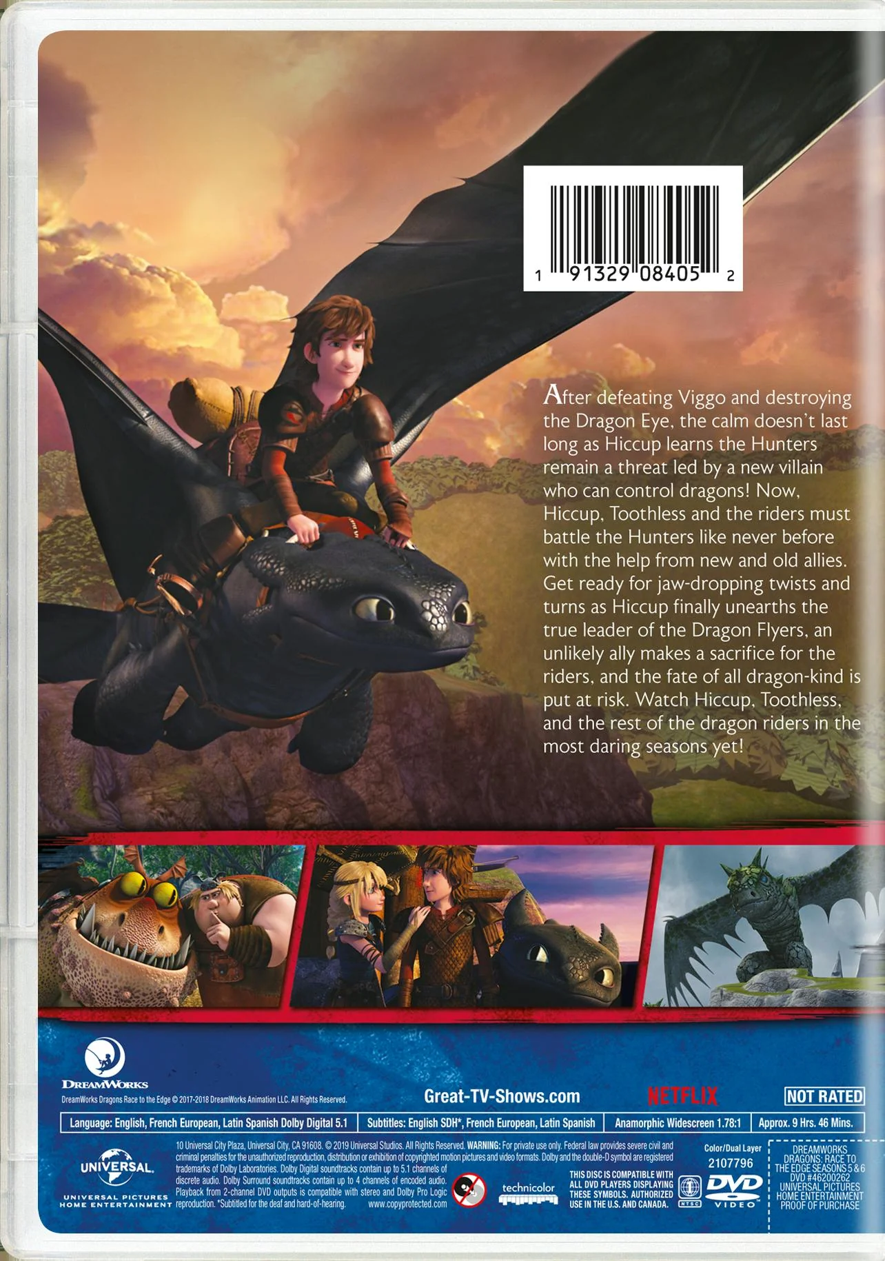 Dragons: Race to the Edge - Seasons 5 & 6 [DVD] - Image 2