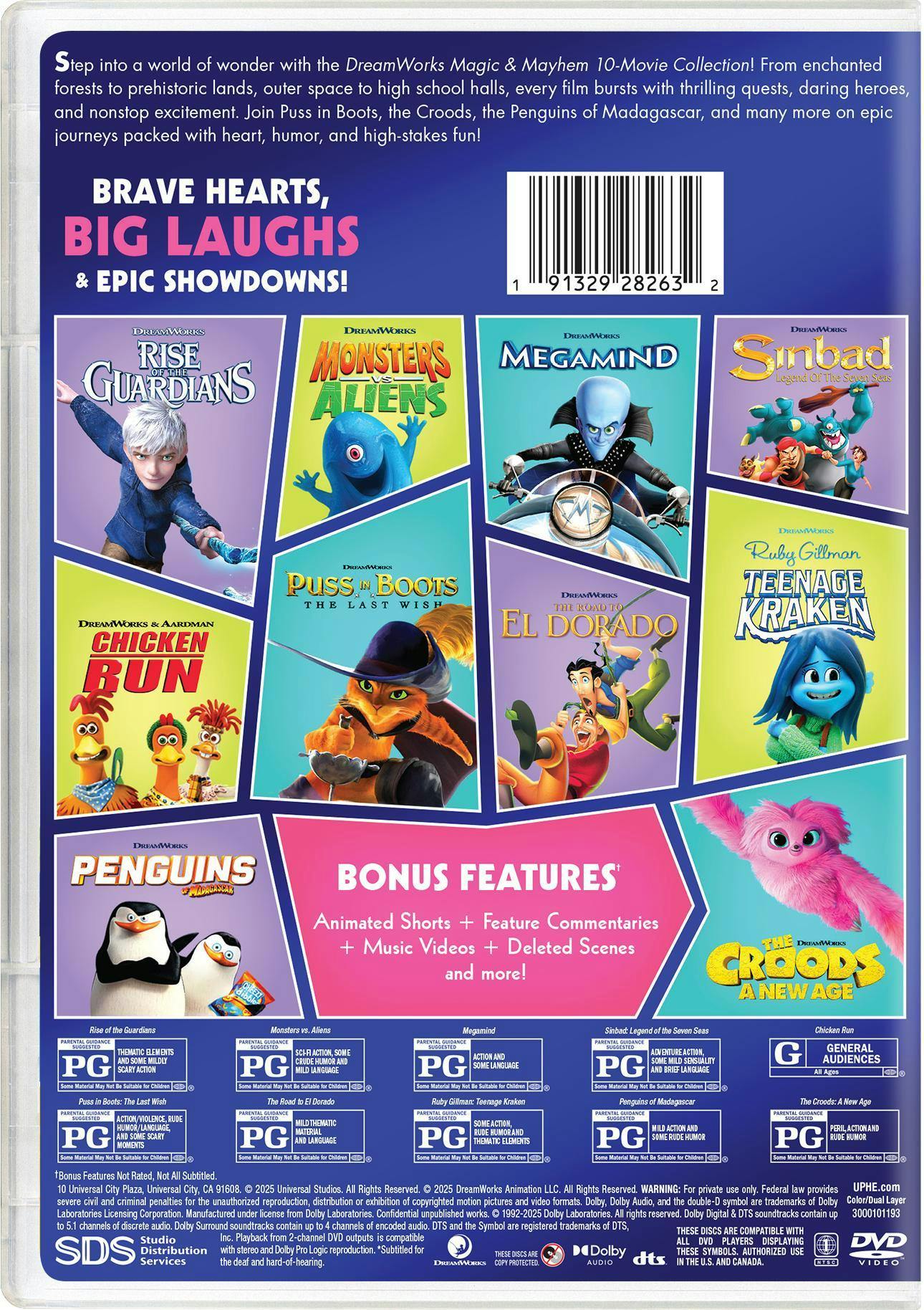 DreamWorks Magic & Mayhem 10-Movie Collection [DVD] - Image 3