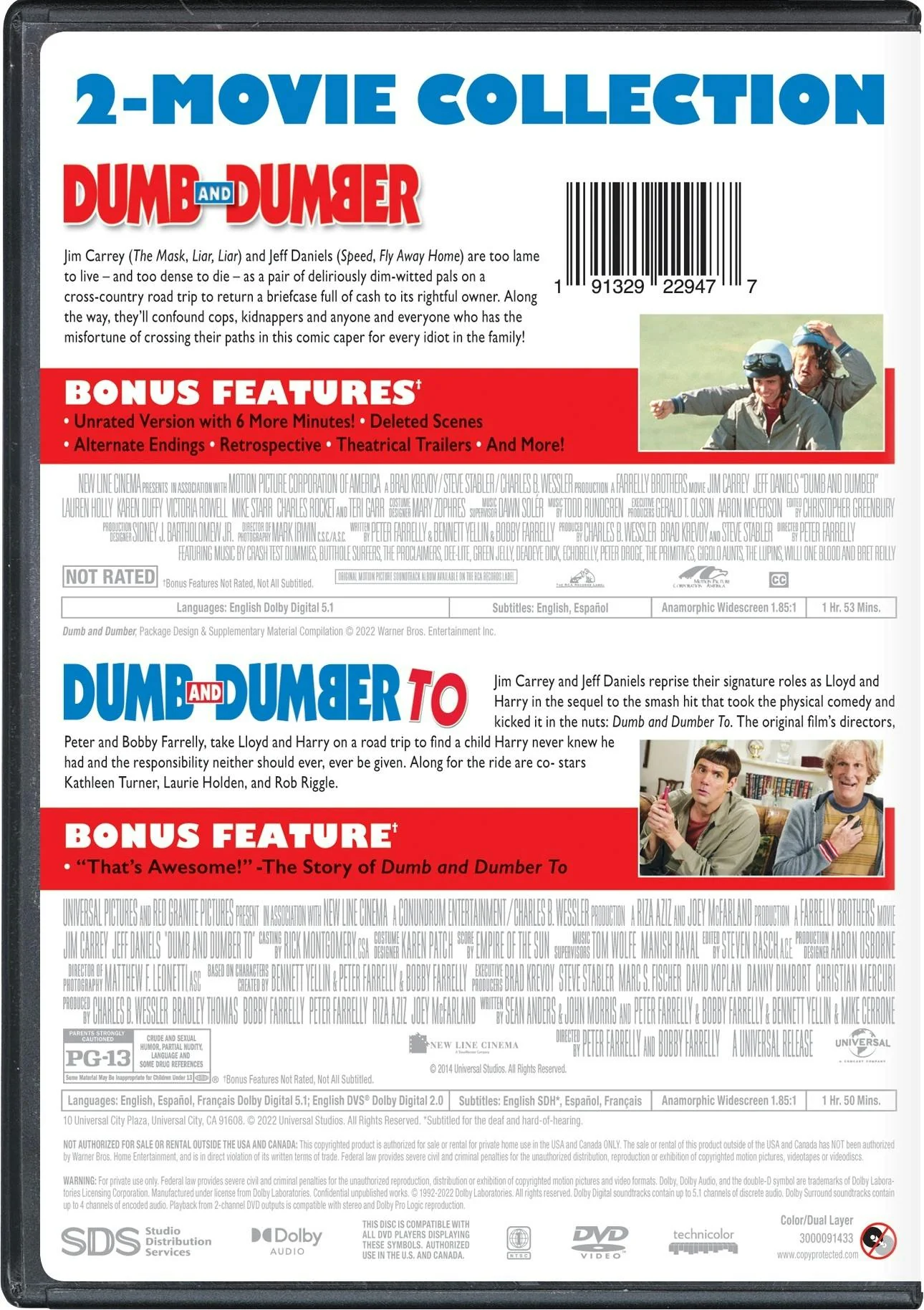 Dumb and Dumber/Dumb and Dumberer [DVD] - Image 3