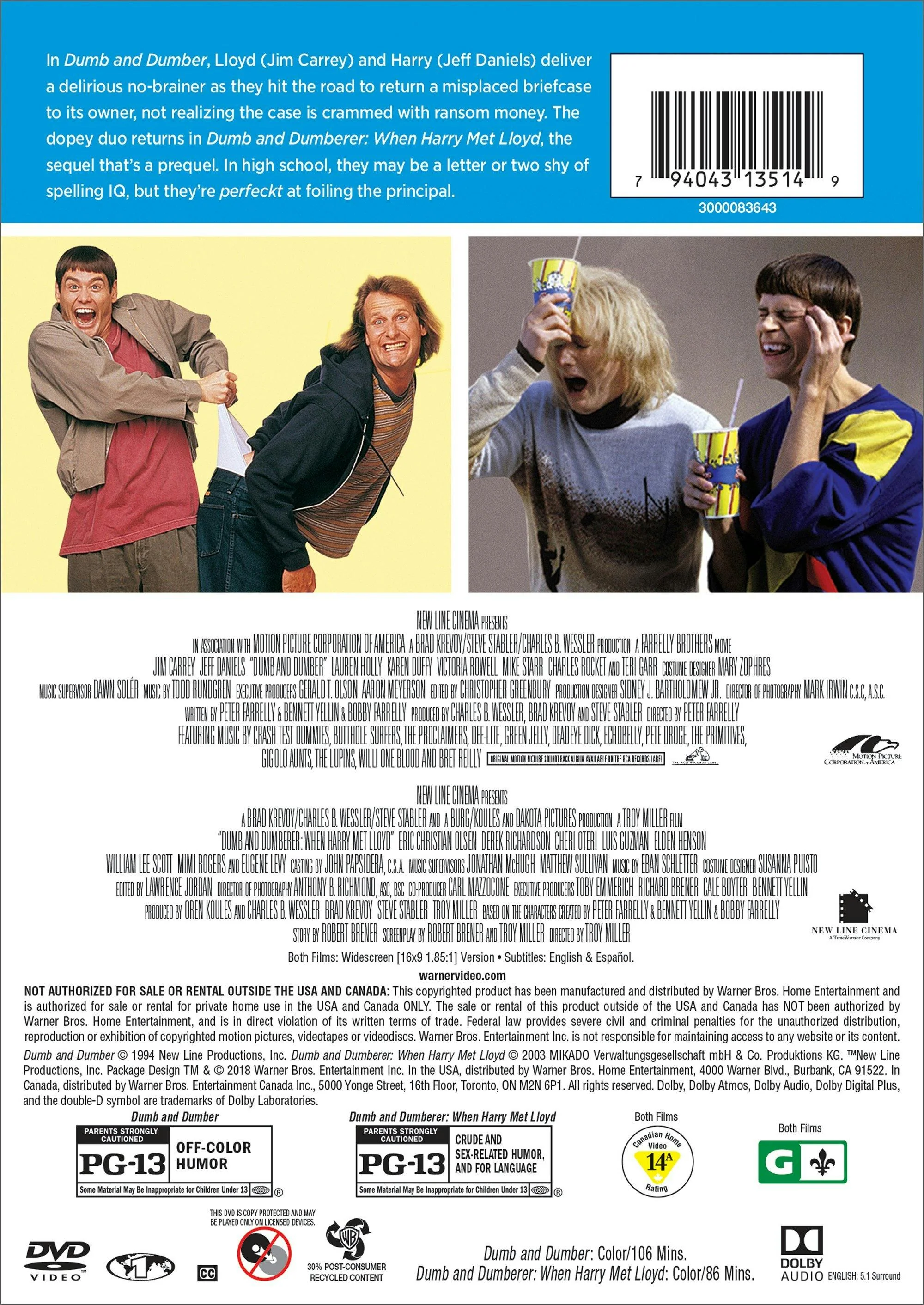 Dumb and Dumber/Dumb and Dumberer (DVD Double Feature) [DVD] - Image 2