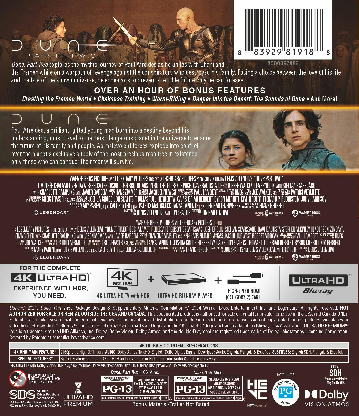 Dune 2-Film Collection (4K Ultra HD) [UHD] - Image 3