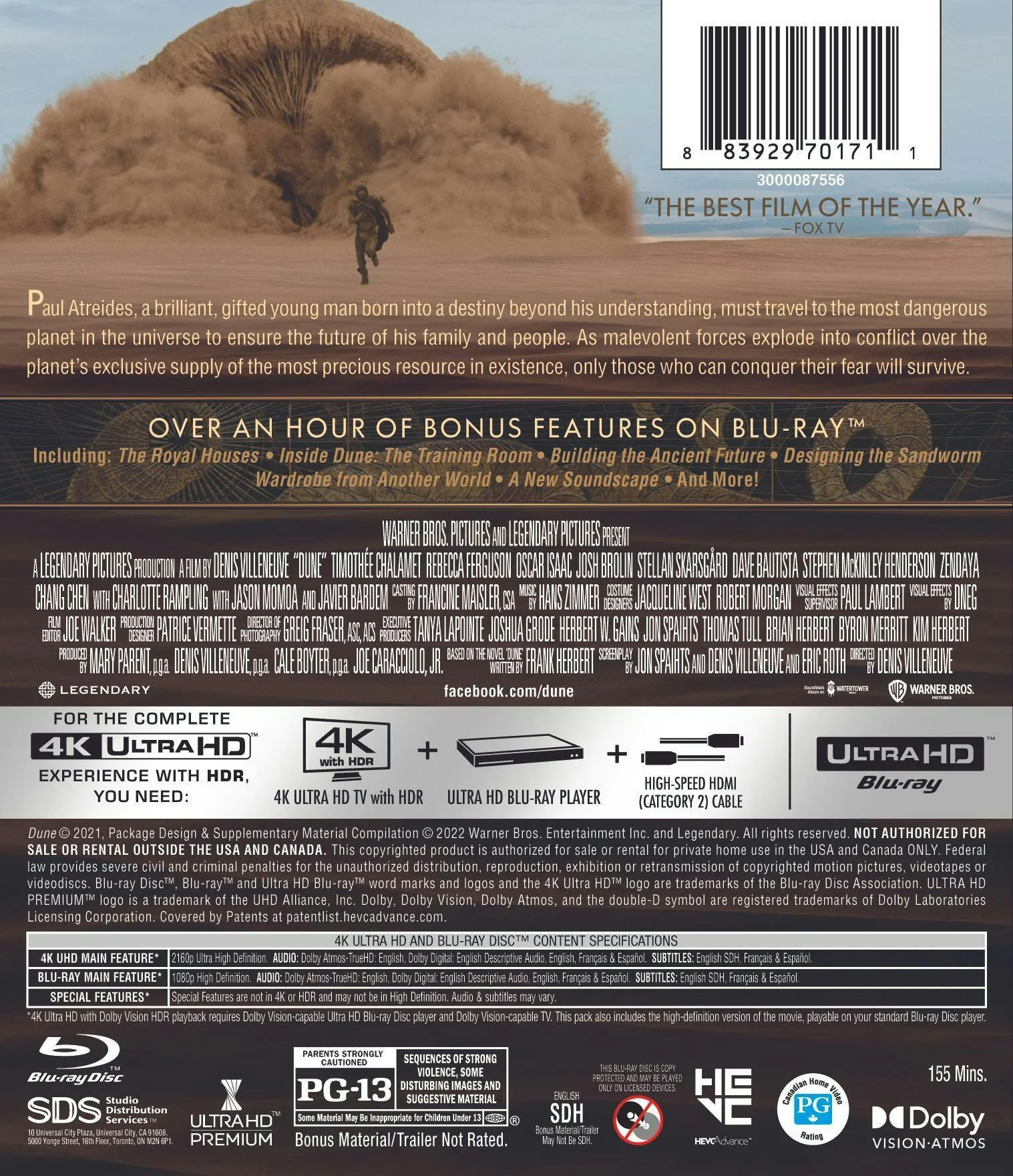 Dune (4K Ultra HD + Blu-ray) [UHD] - Image 2