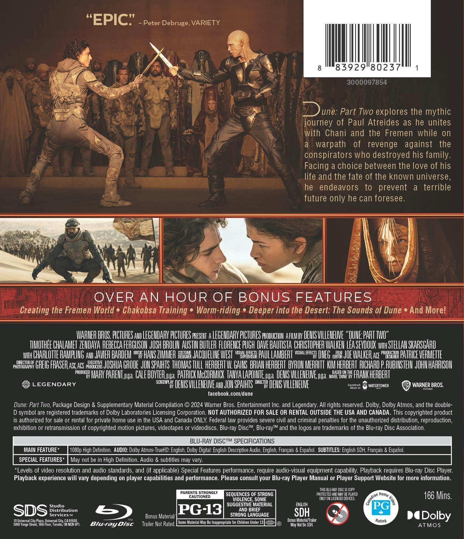 Dune: Part Two (Blu-ray) [Blu-ray] - Image 3