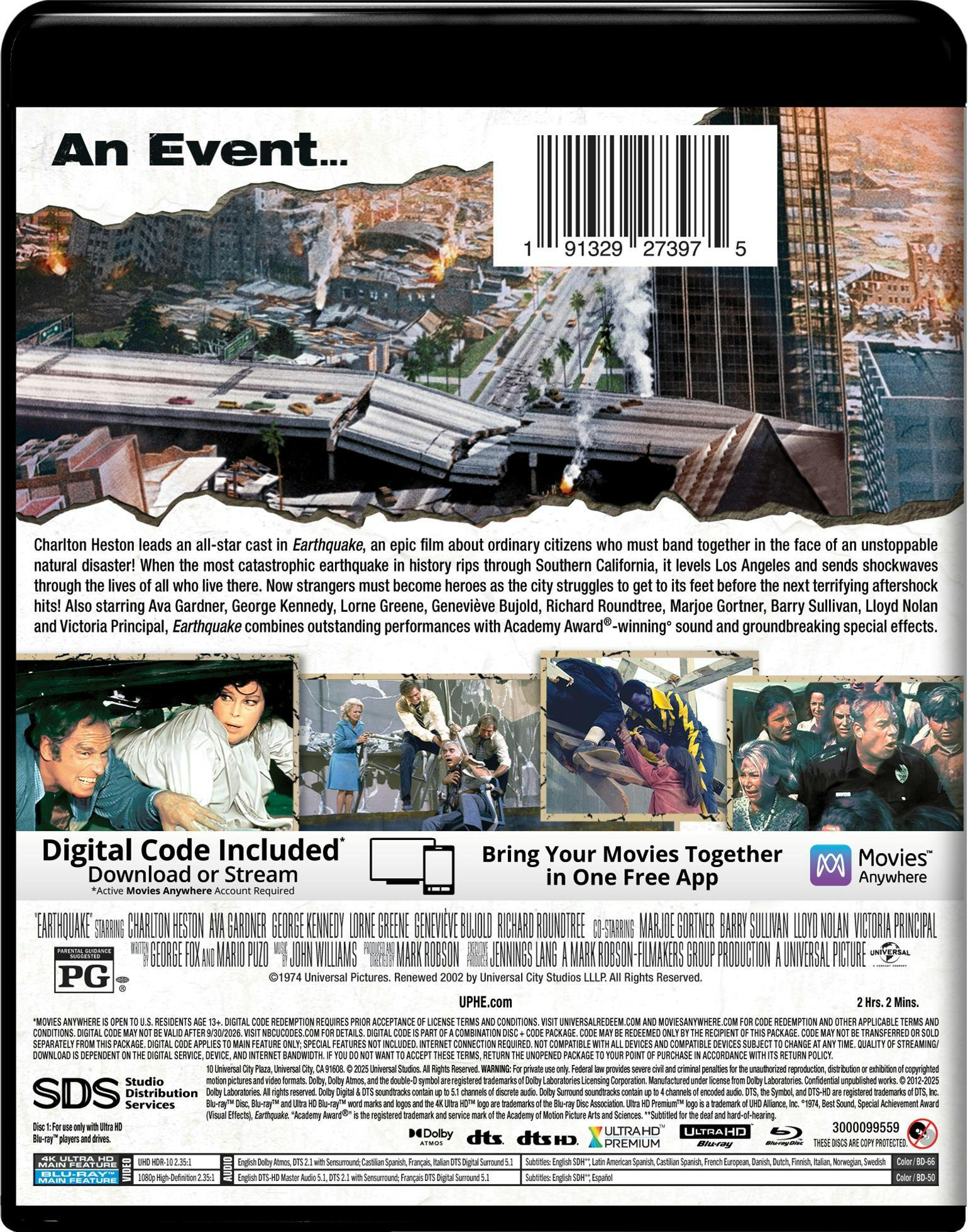 Earthquake - 4K Ultra HD + Blu-ray + Digital (4K Ultra HD + Blu-ray + Digital) [UHD] - Image 3