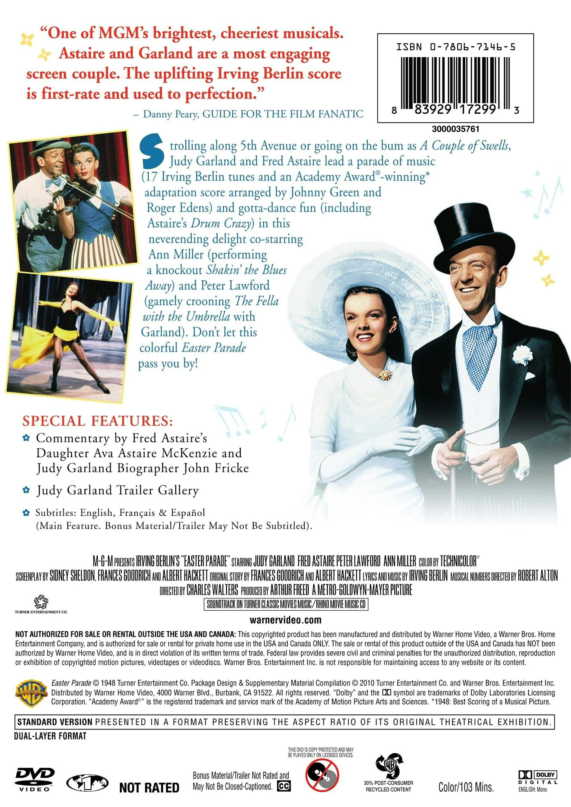 Easter Parade (DVD New Packaging) [DVD] - Image 2