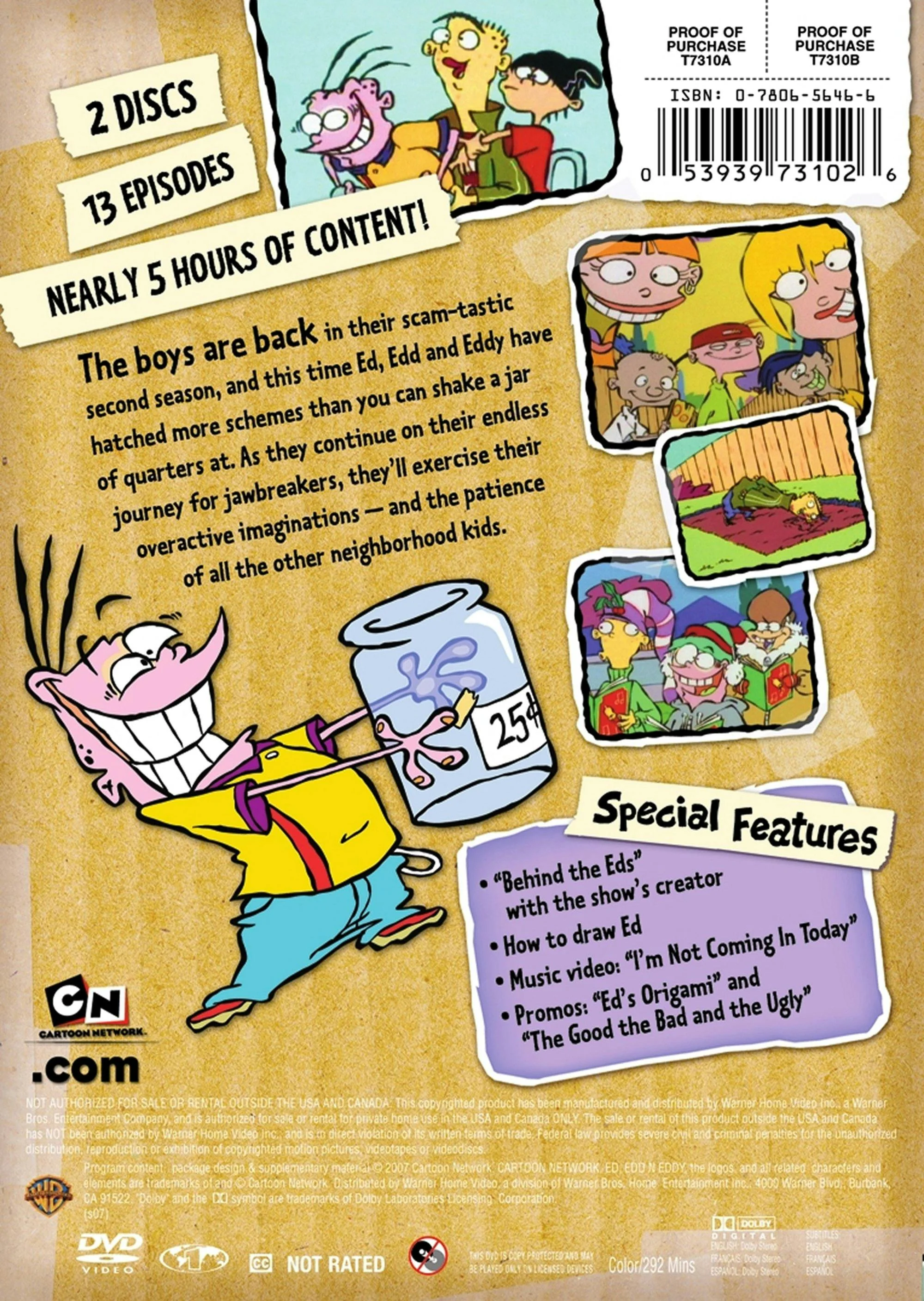 Ed, Edd and Eddy: Complete Second Season [DVD] - Image 2