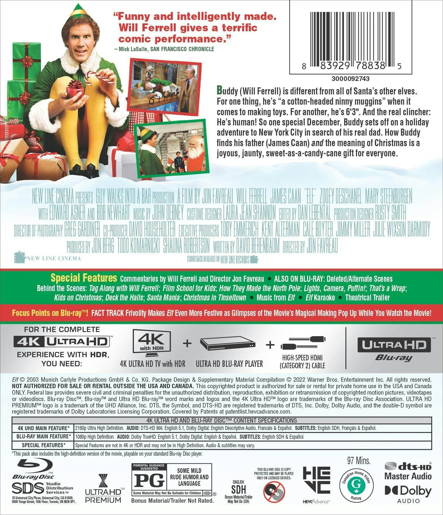 Elf (4K Ultra HD + Blu-ray) [UHD] - Image 3