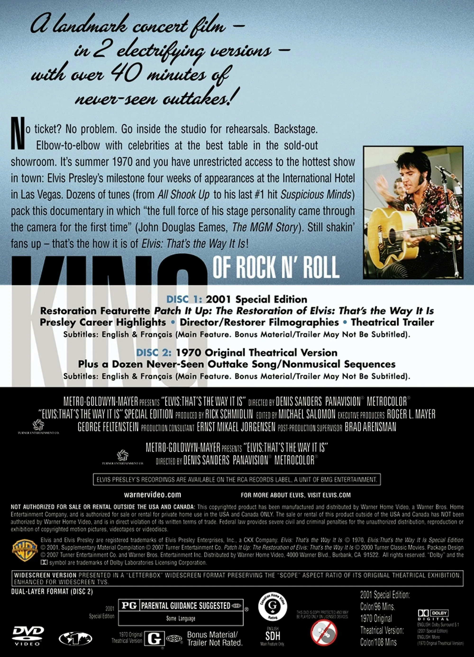 Elvis Presley: That's the Way It Is (Special Edition) [DVD] - Image 2