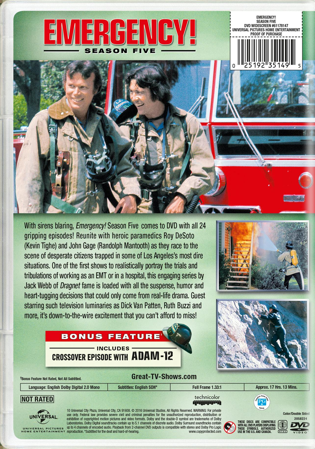 Emergency! Season Five (DVD New Box Art) [DVD] - Image 2