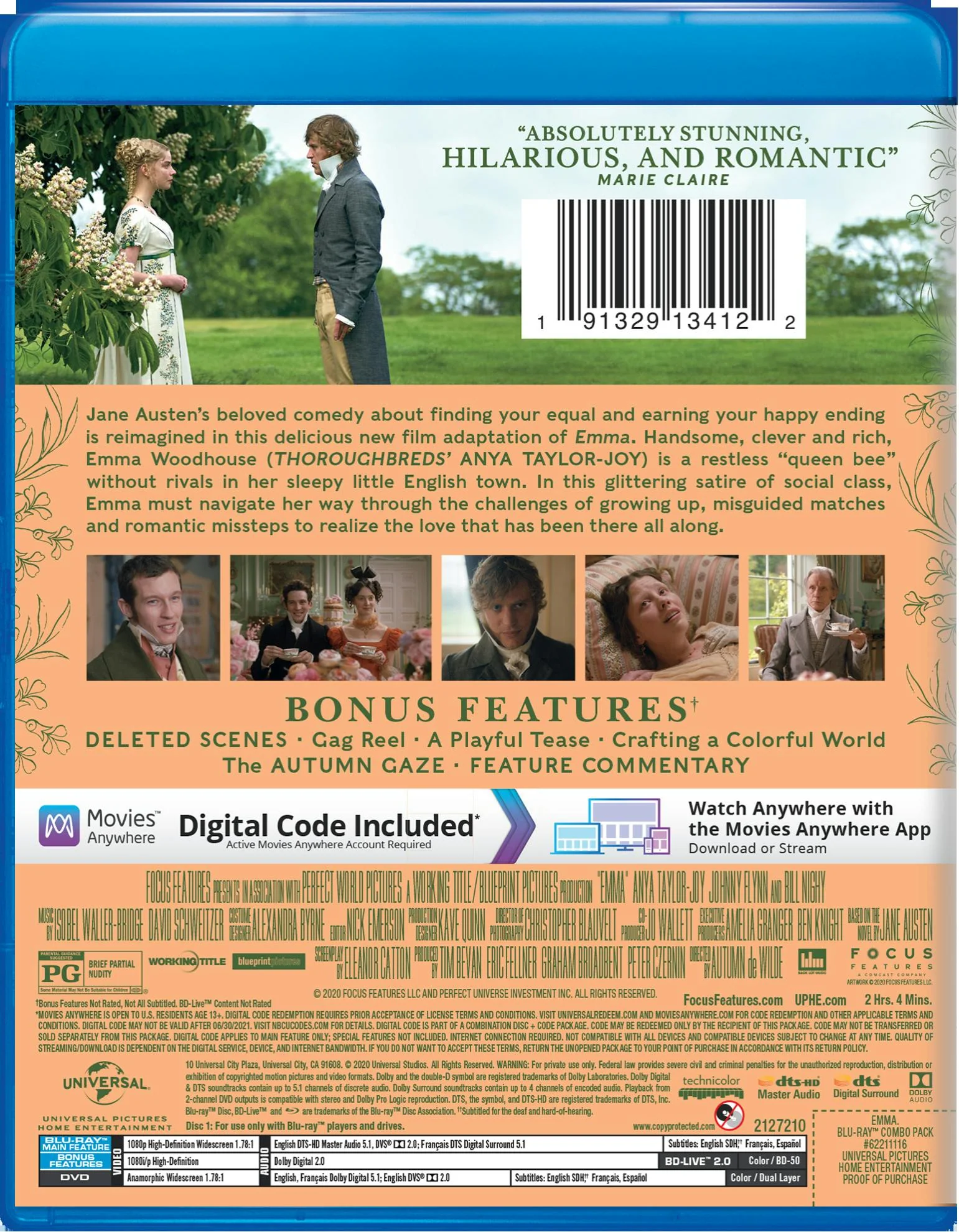 Emma (2020) (DVD + Digital) [Blu-ray] - Image 2