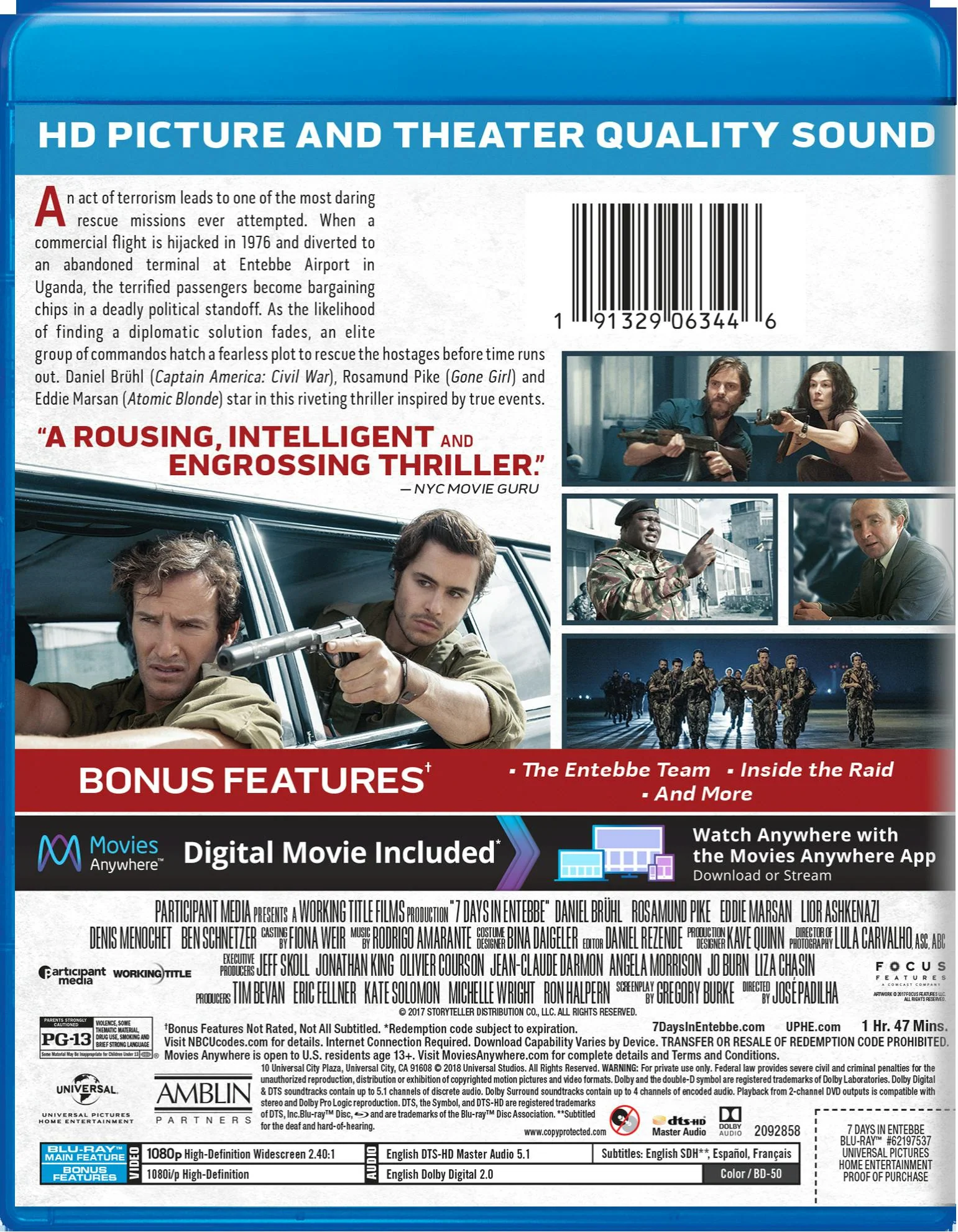 Entebbe (Blu-ray + Digital HD) [Blu-ray] - Image 2