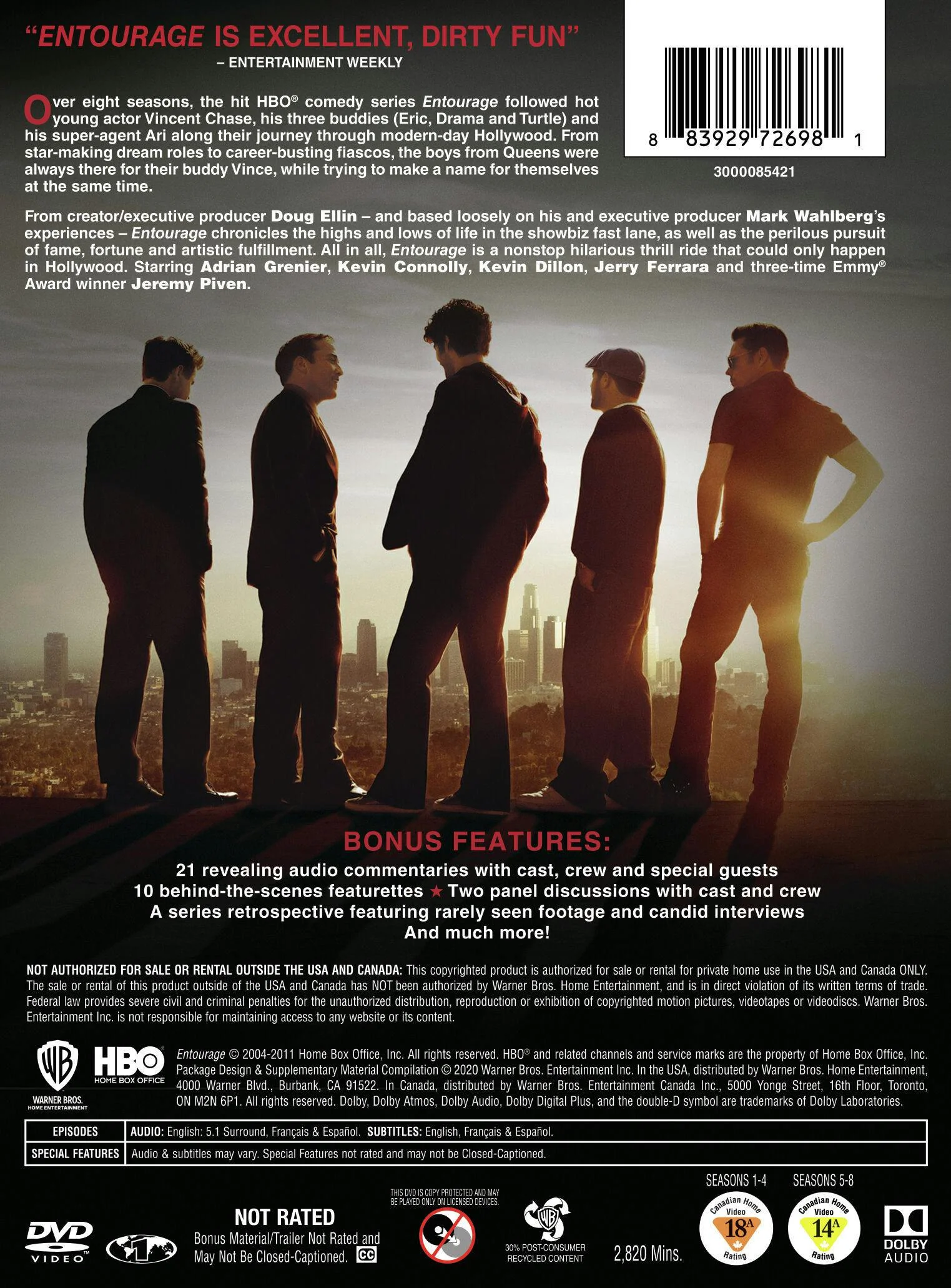 Entourage: The Complete Series (Box Set) [DVD] - Image 2
