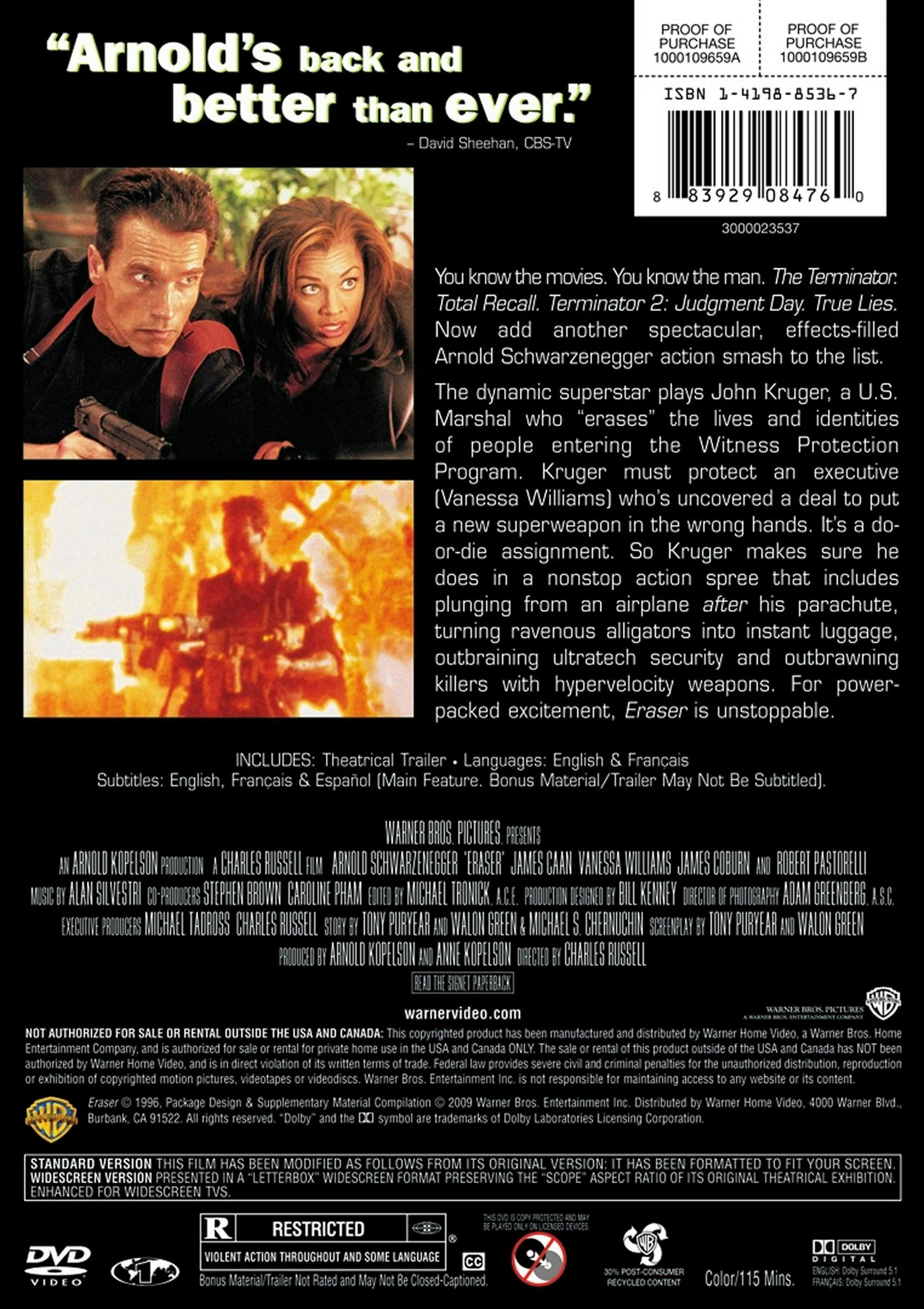Eraser (DVD New Packaging) [DVD] - Image 2