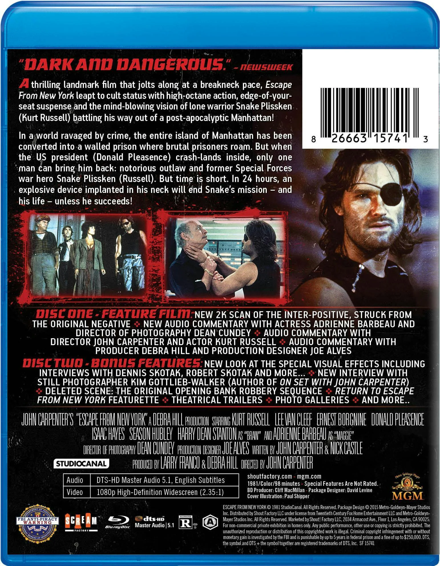 Escape from New York - Collector's Edition [Blu-ray] - Image 3