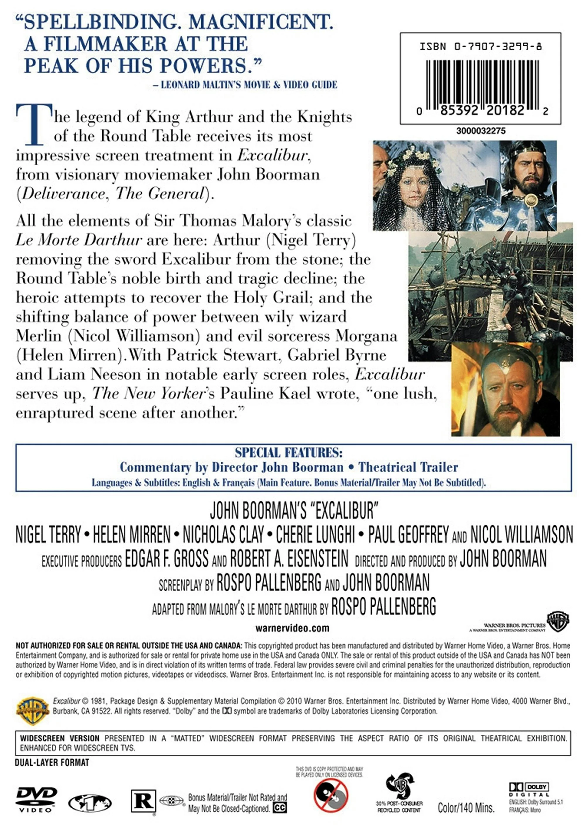 Excalibur (DVD R Rated Version) [DVD] - Image 2