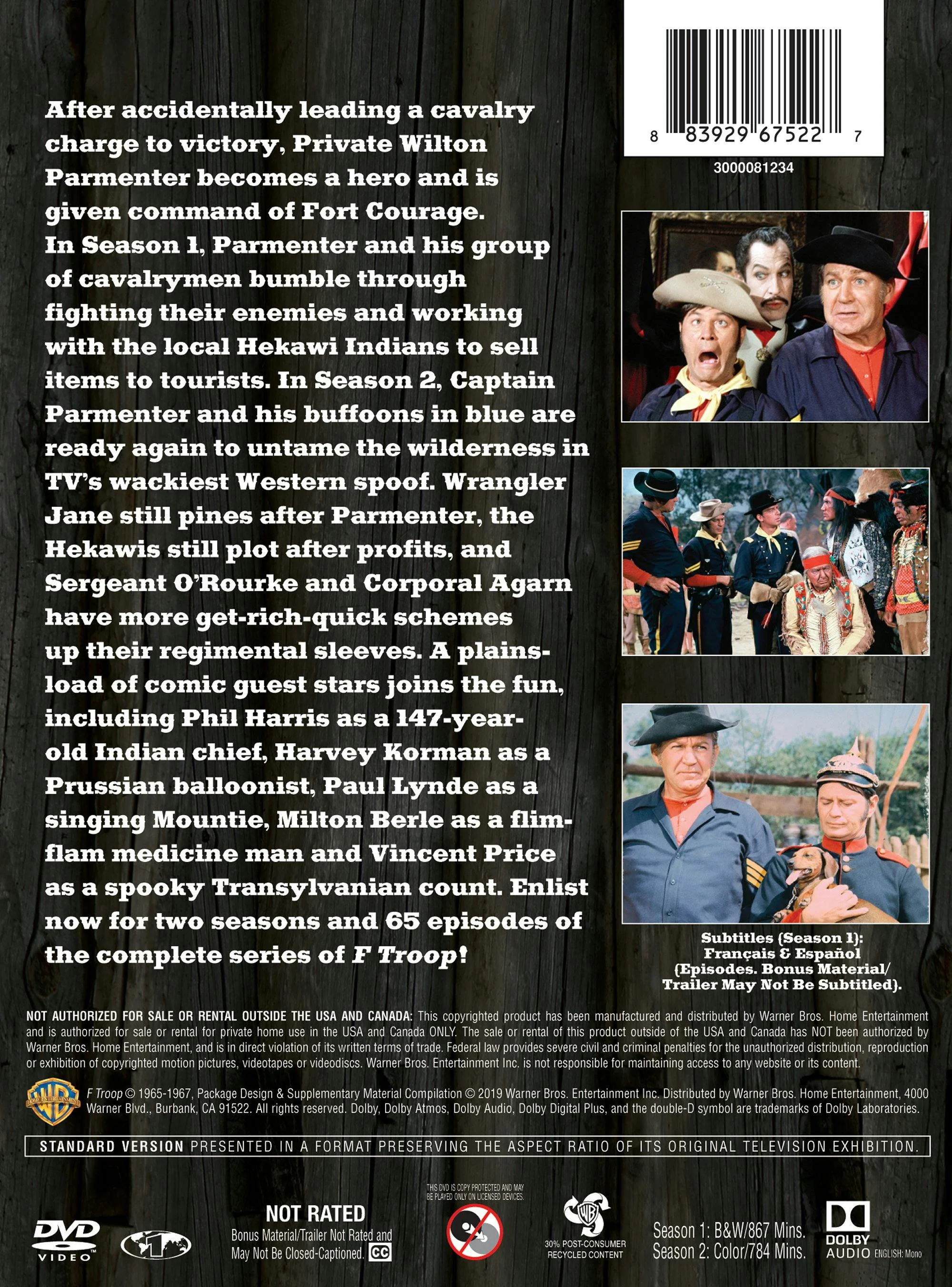 F Troop: The Complete Series (Box Set) [DVD] - Image 2