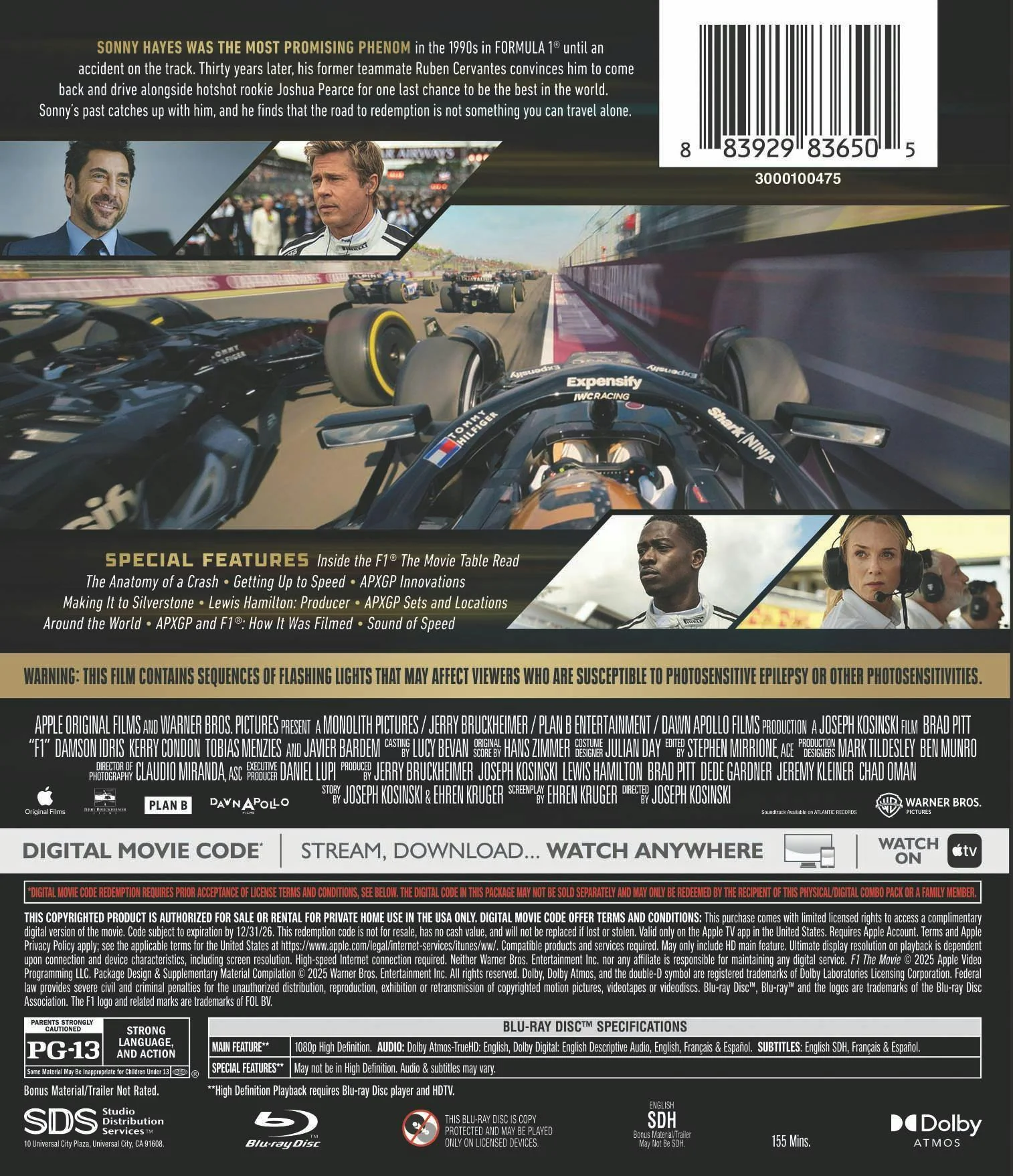 F1® The Movie (Blu-ray + Digital) [Blu-ray] - Image 3