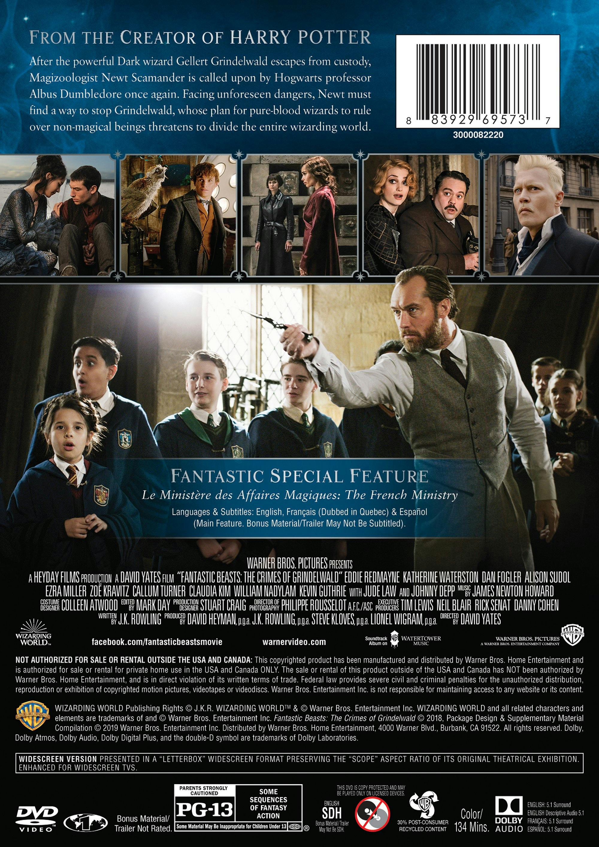 Fantastic Beasts: The Crimes of Grindelwald (DVD Single Disc) [DVD] - Image 2